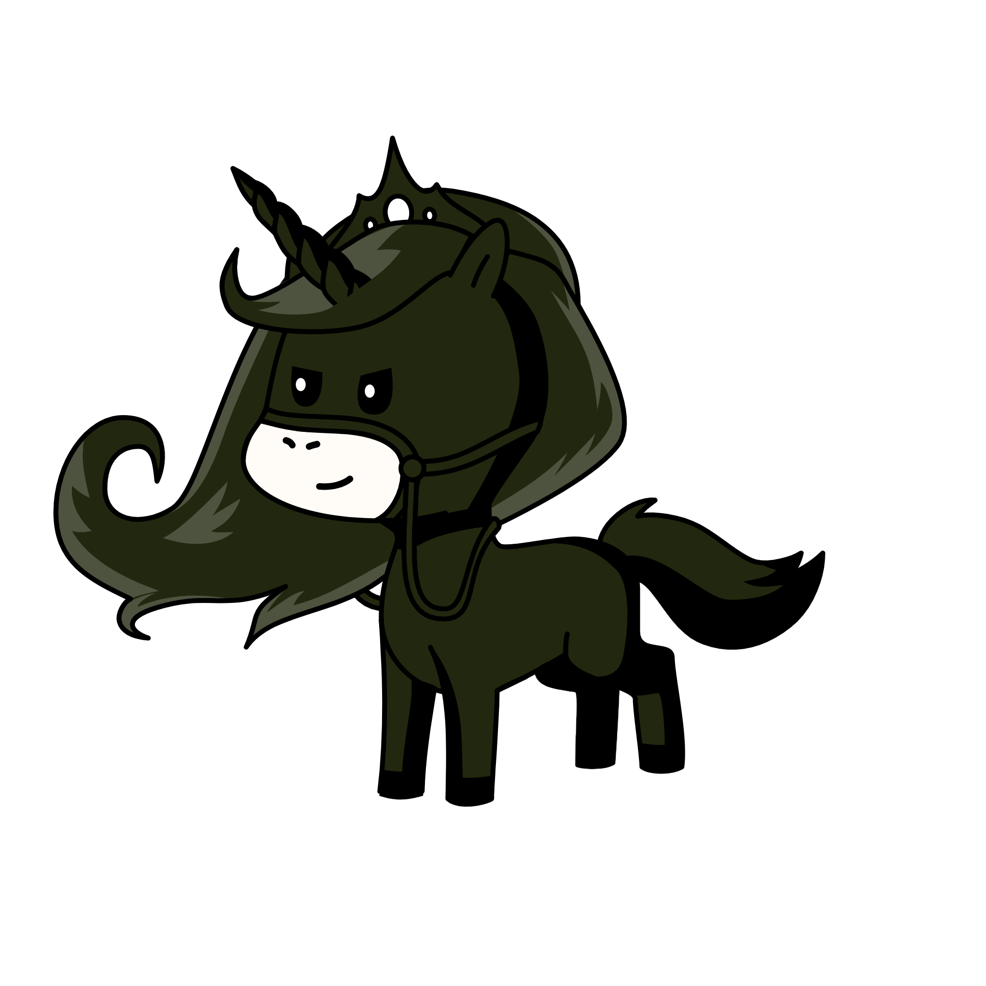 Shadow Queen, the unicorn