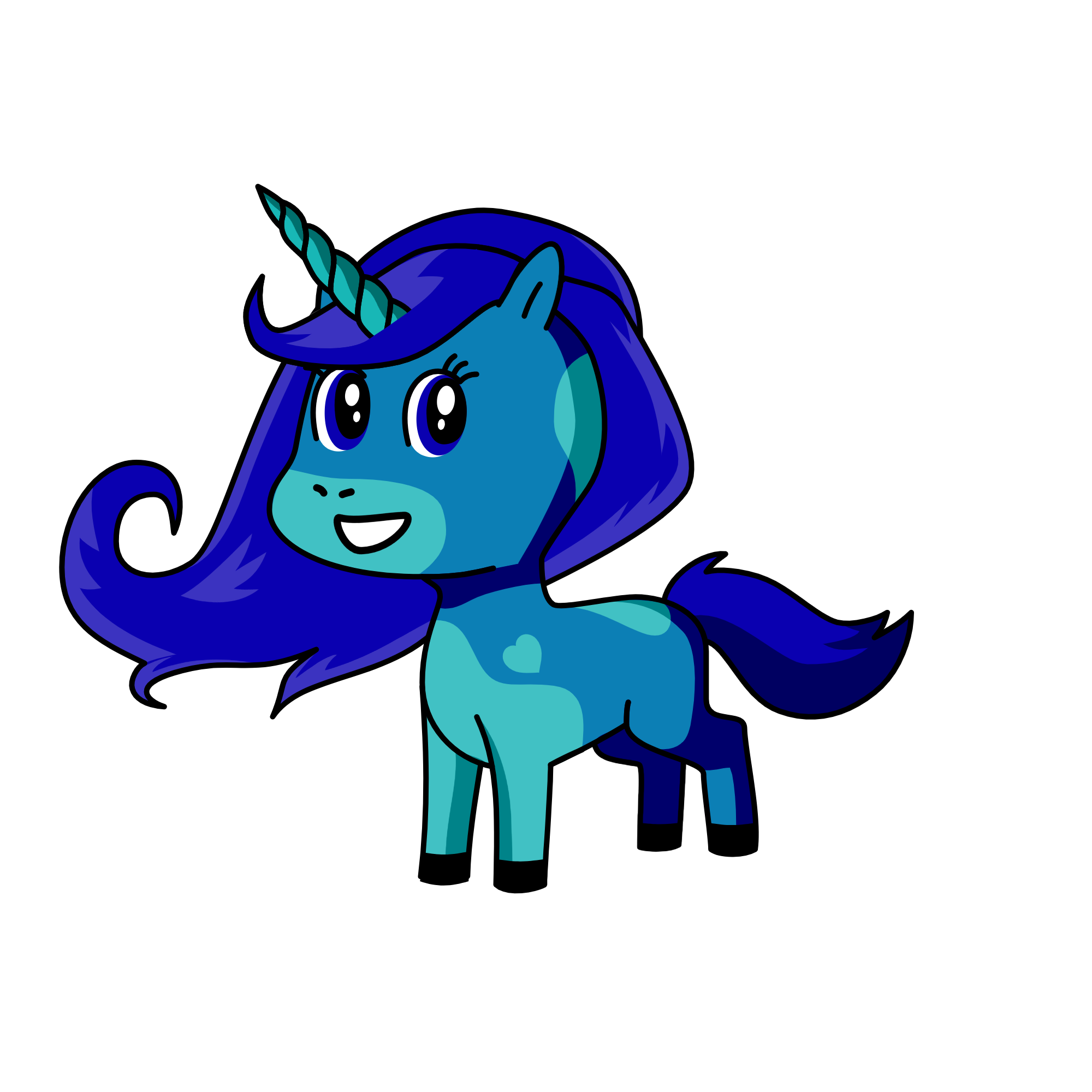 Uniblue, the unicorn