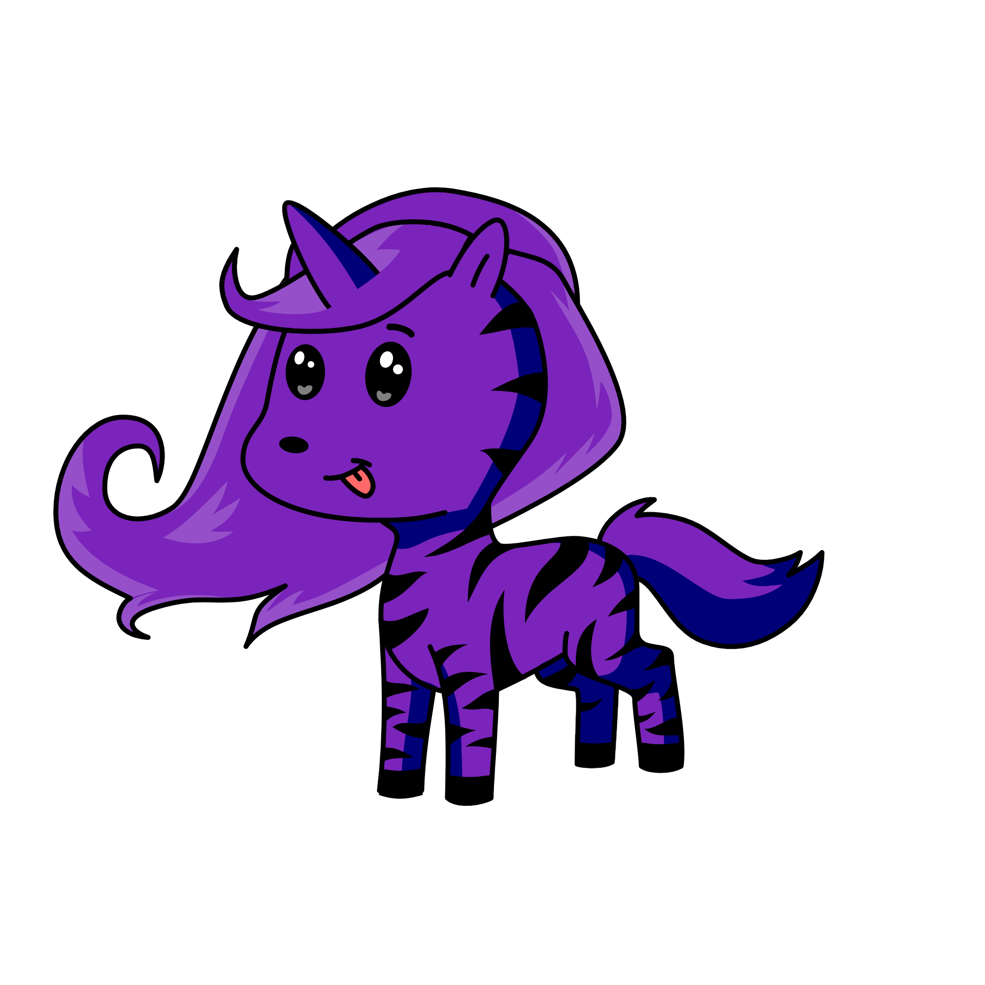 purple, the unicorn