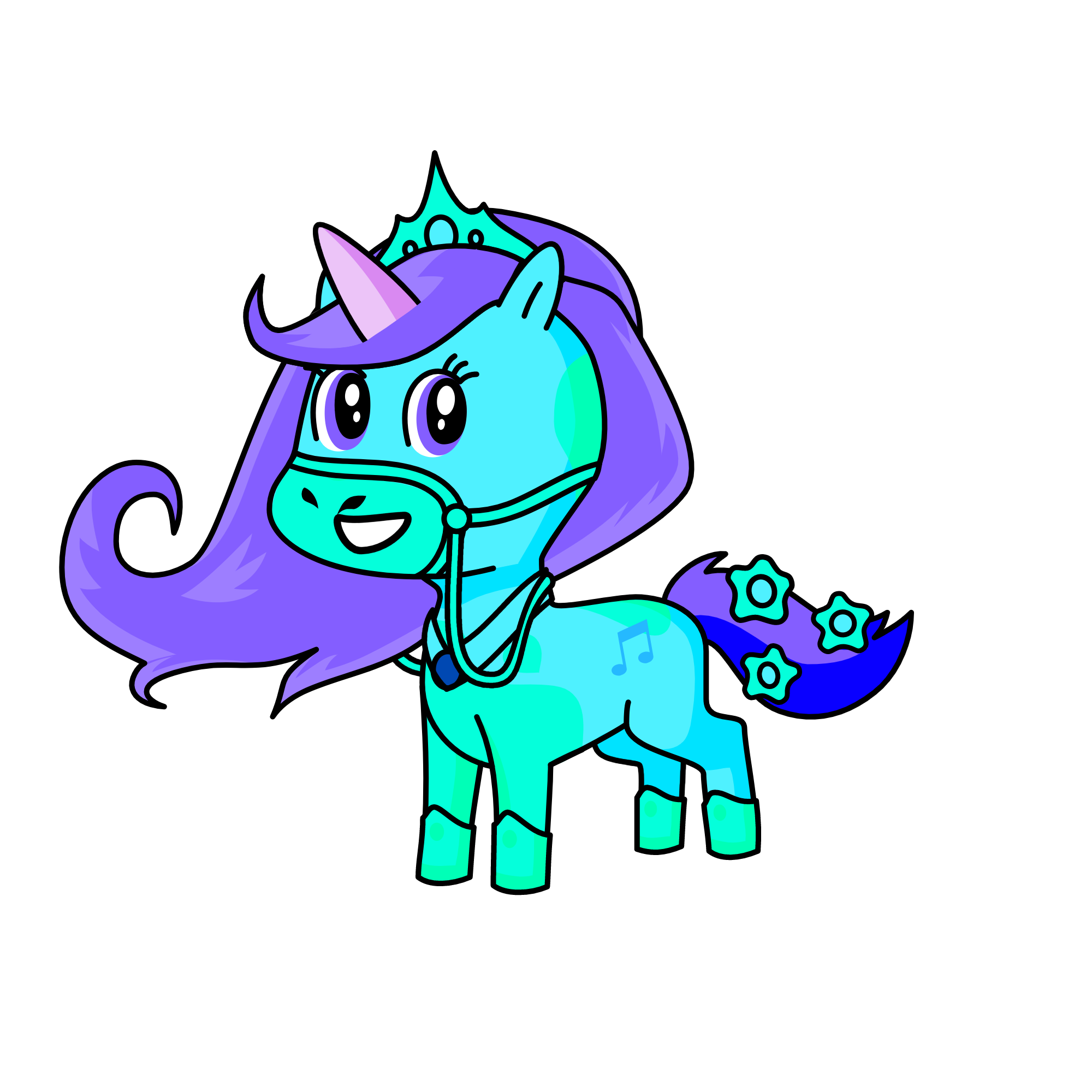 Blue Ice Queen, the unicorn