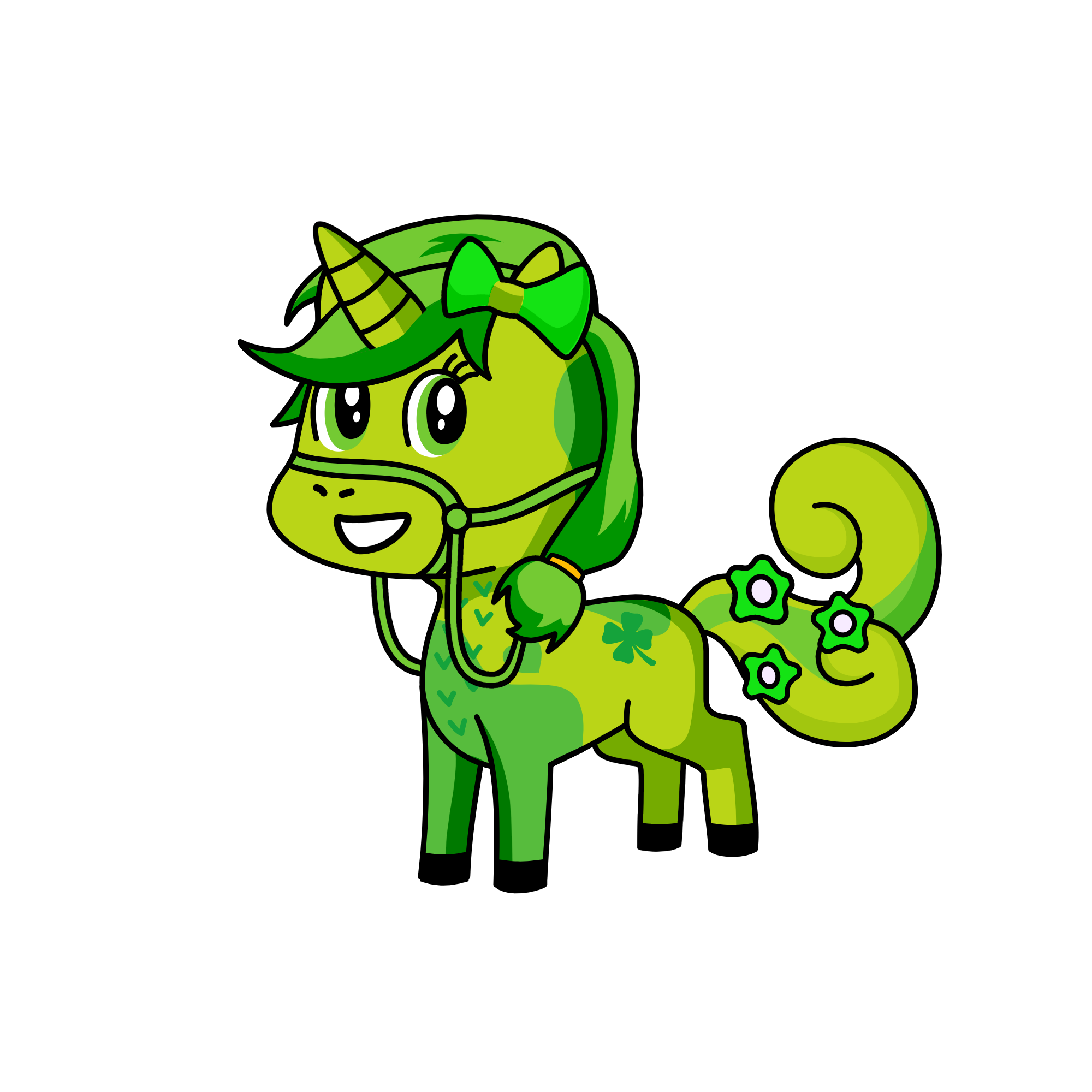 Unigreen, the unicorn