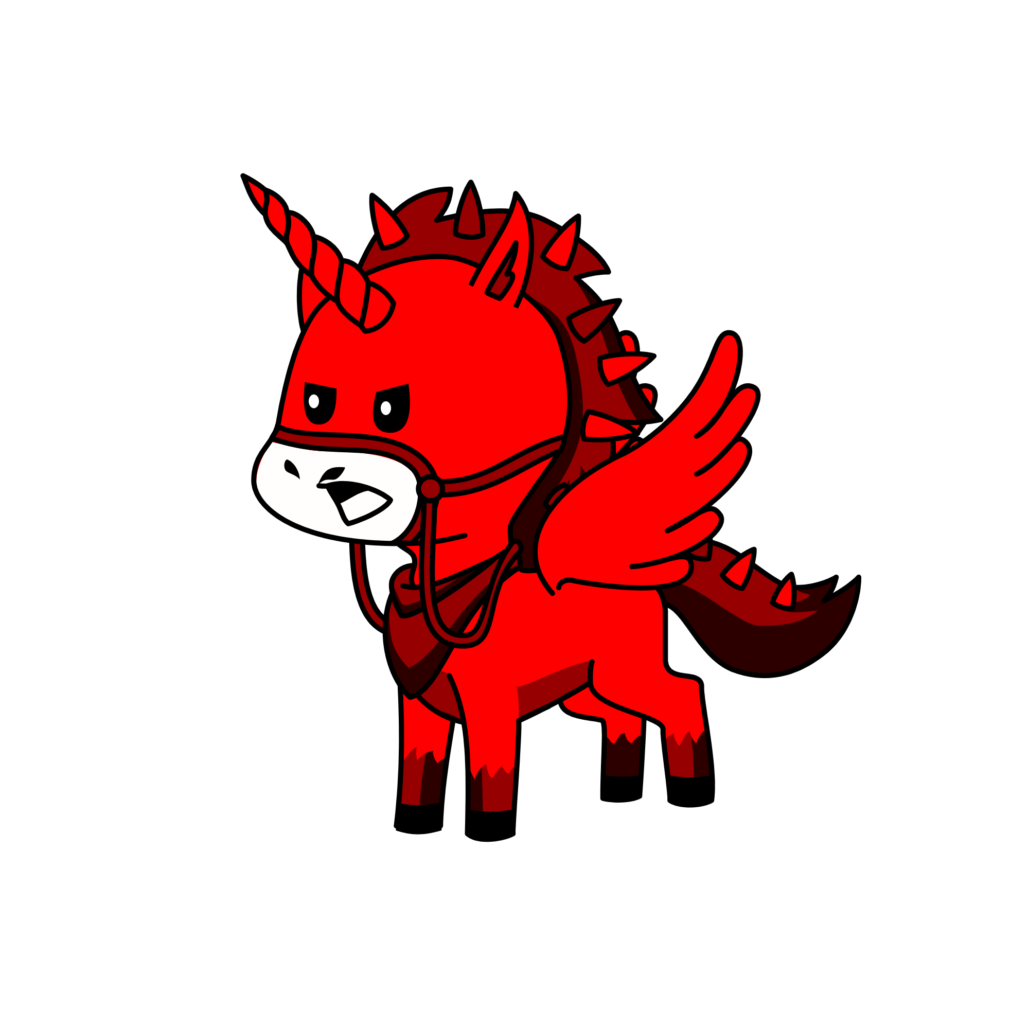 Angry 😡 , the unicorn