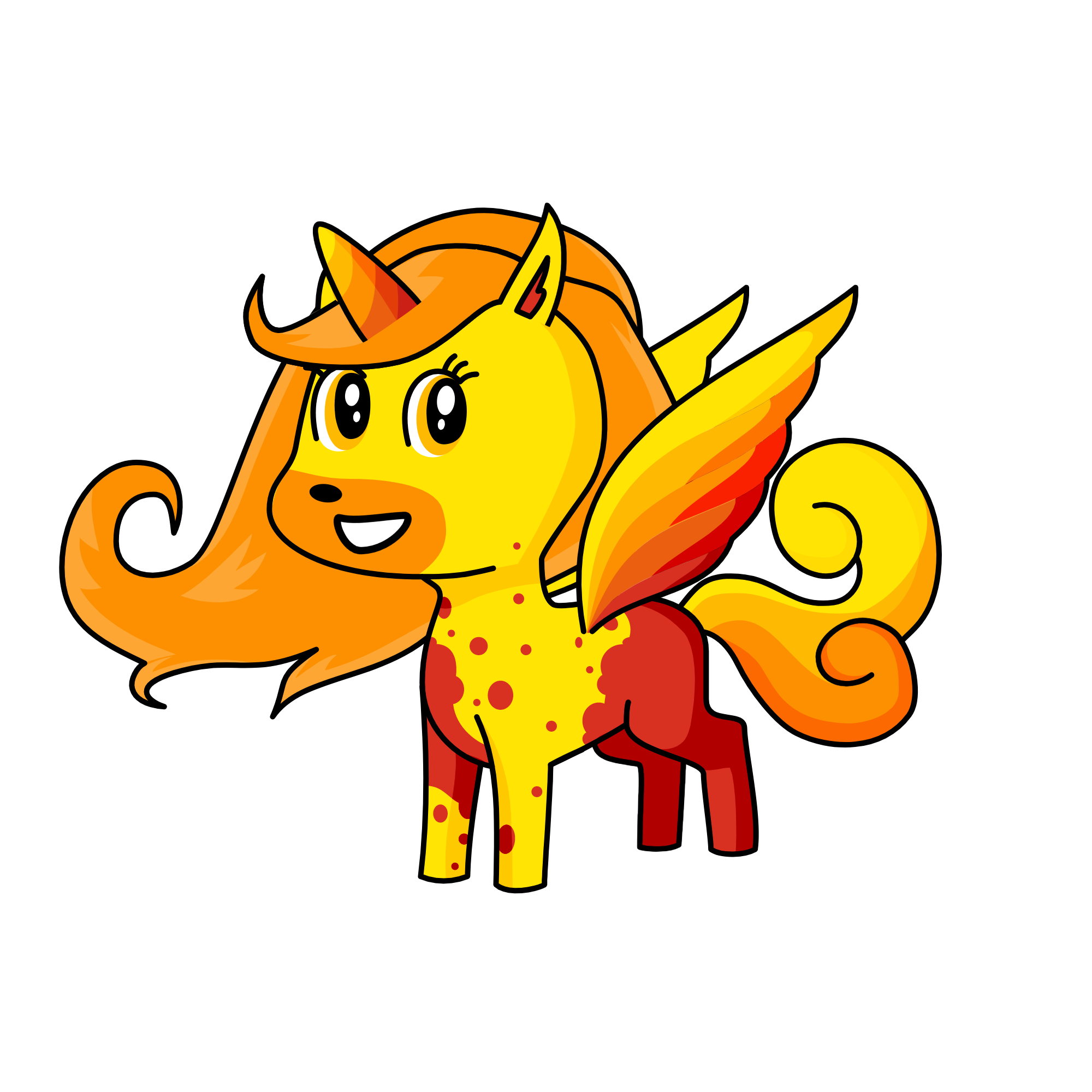 Sunrise, the unicorn