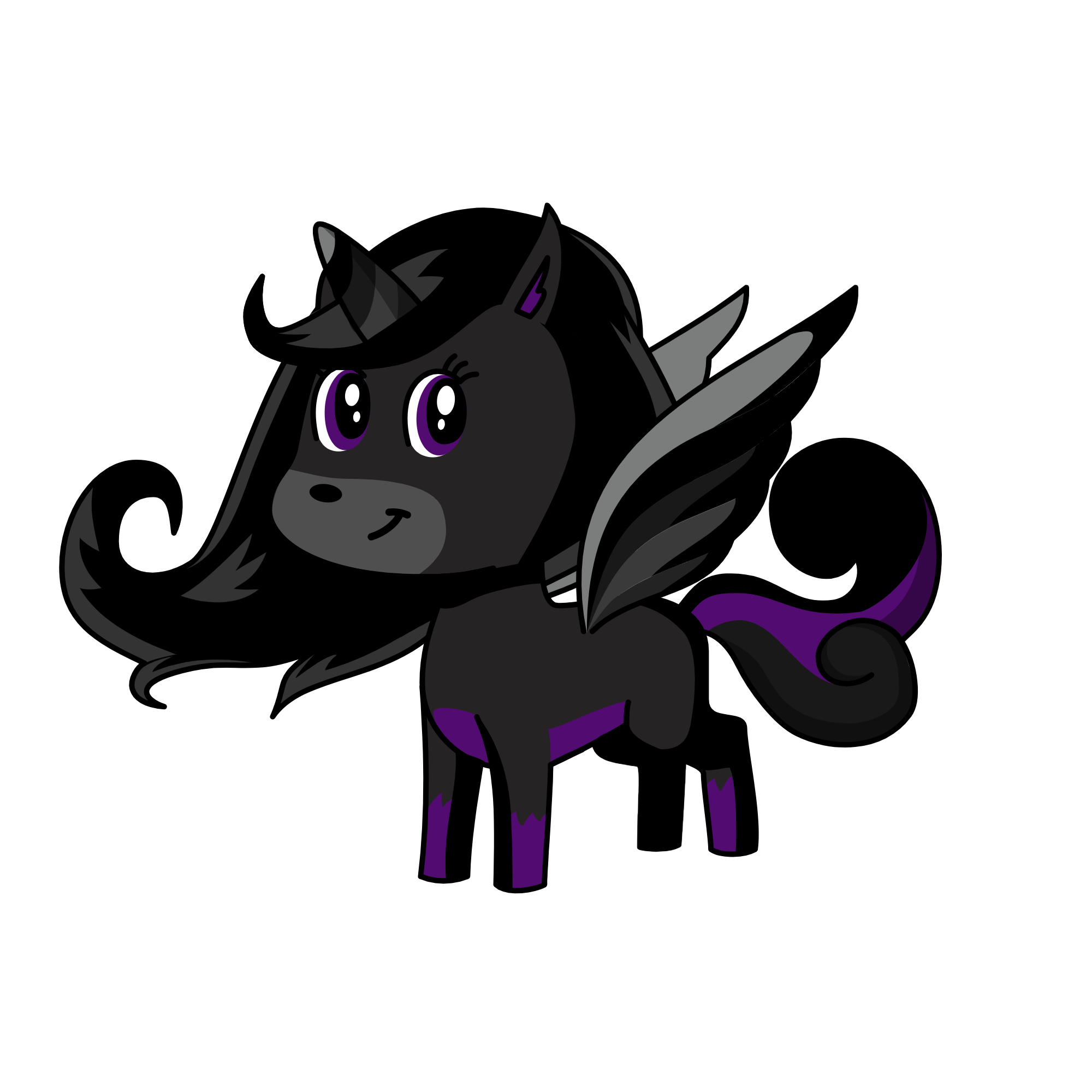 Black Rose, the unicorn