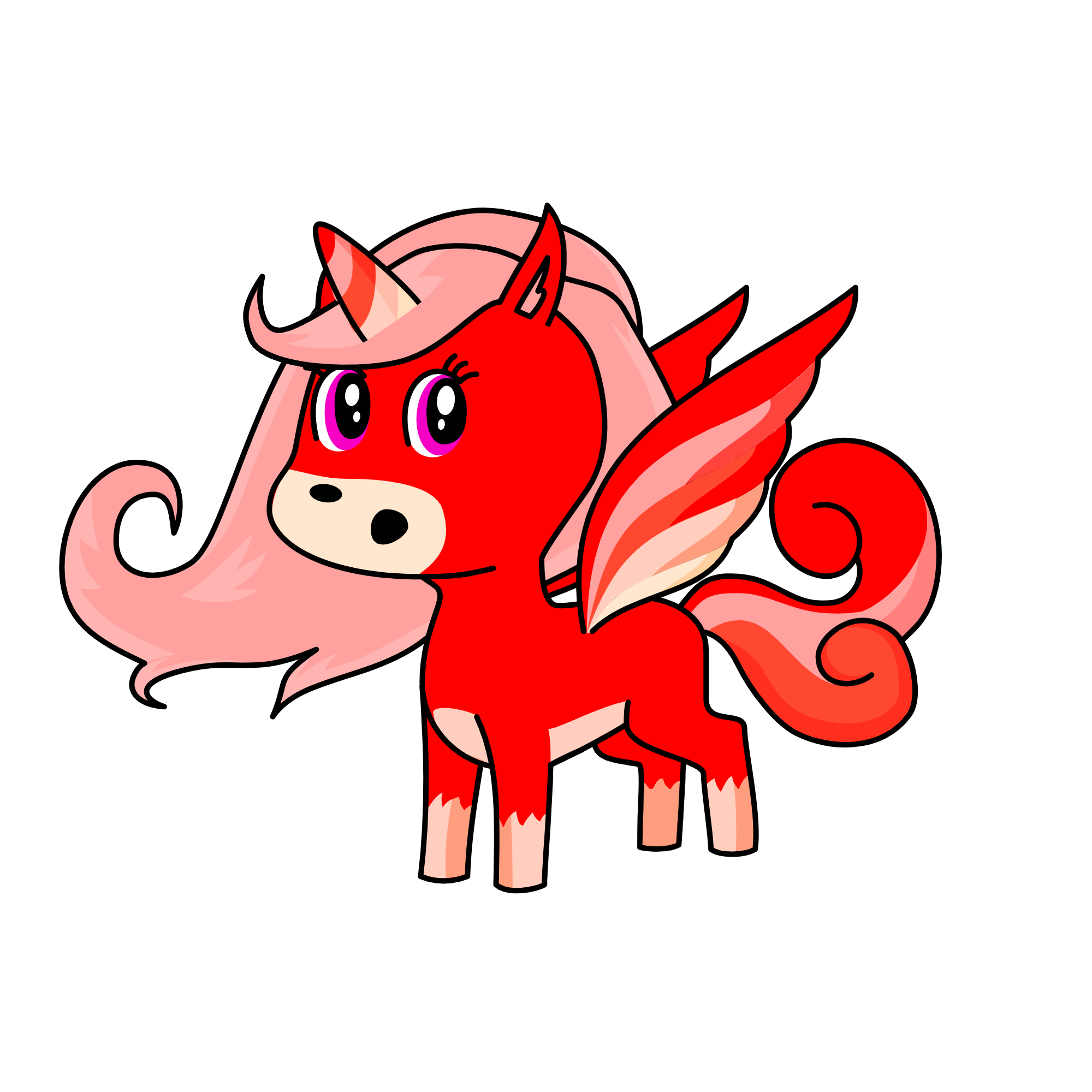 Red Rose, the unicorn
