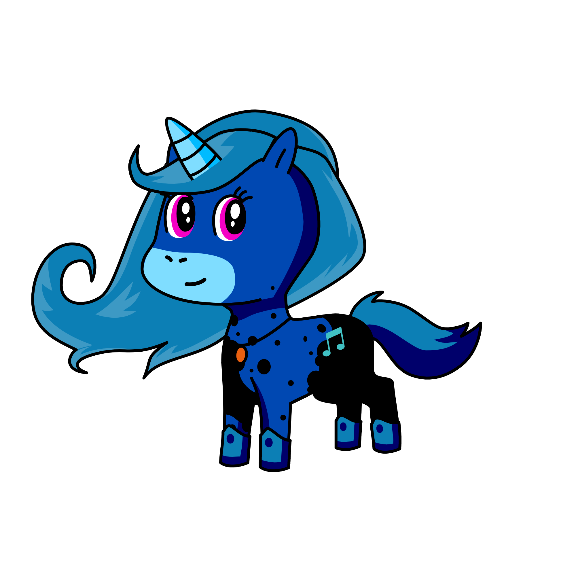 night mare Moon, the unicorn