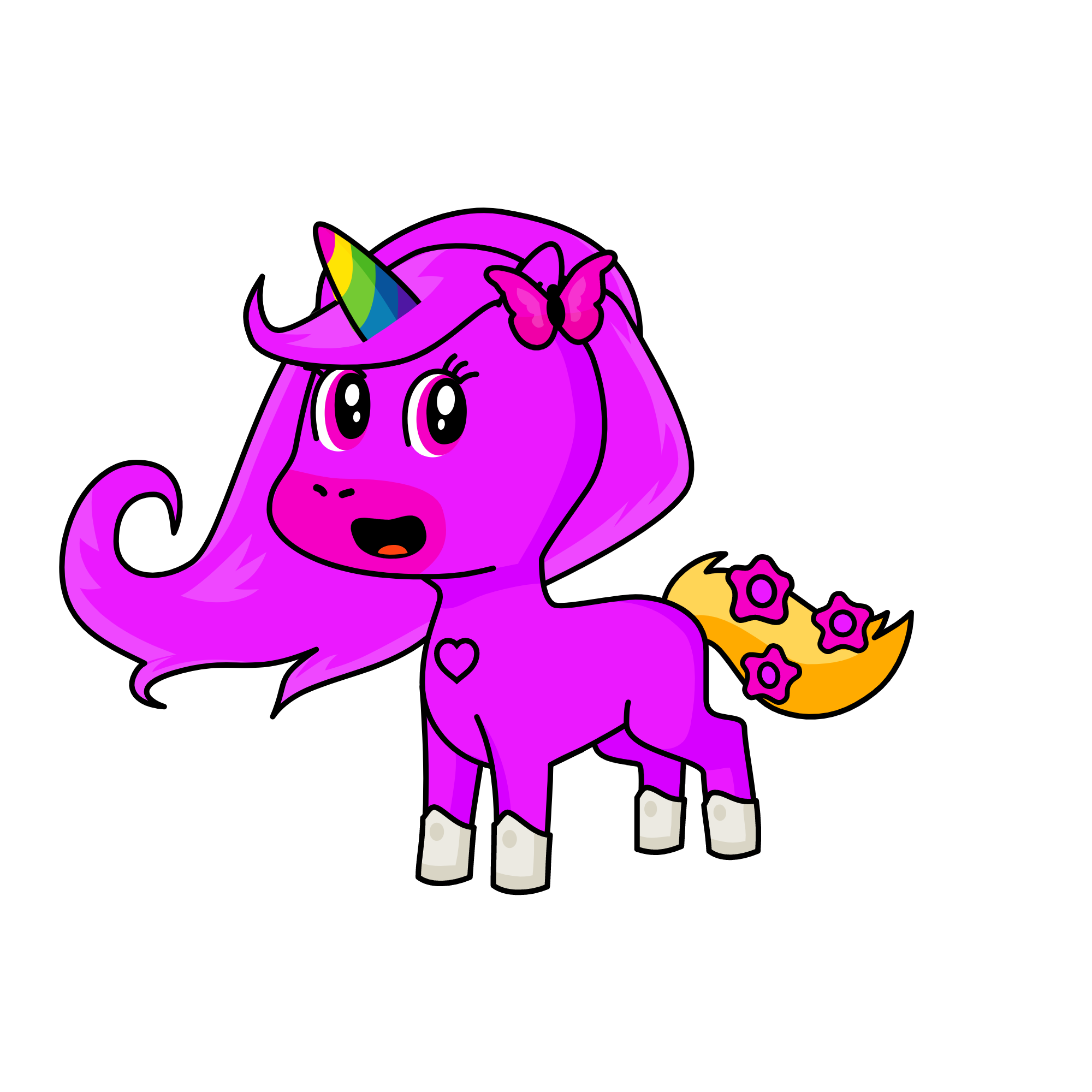 Pinky, the unicorn