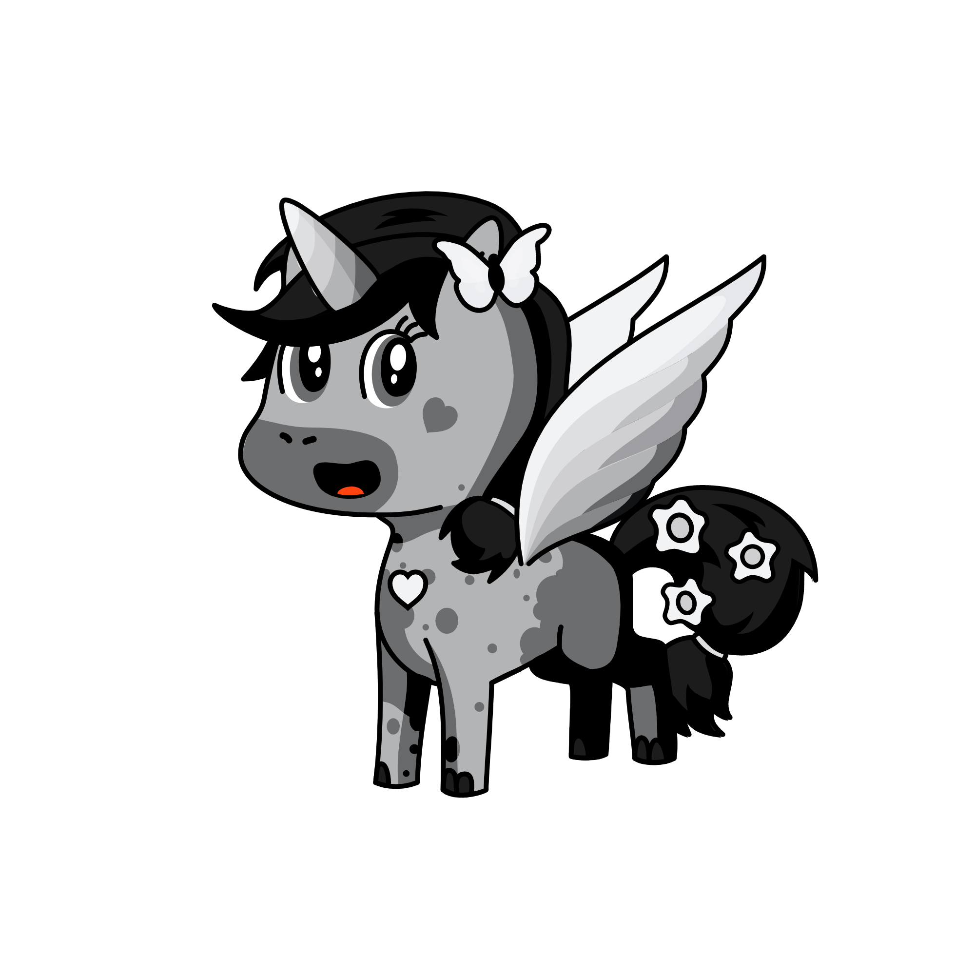 Black Flower, the unicorn