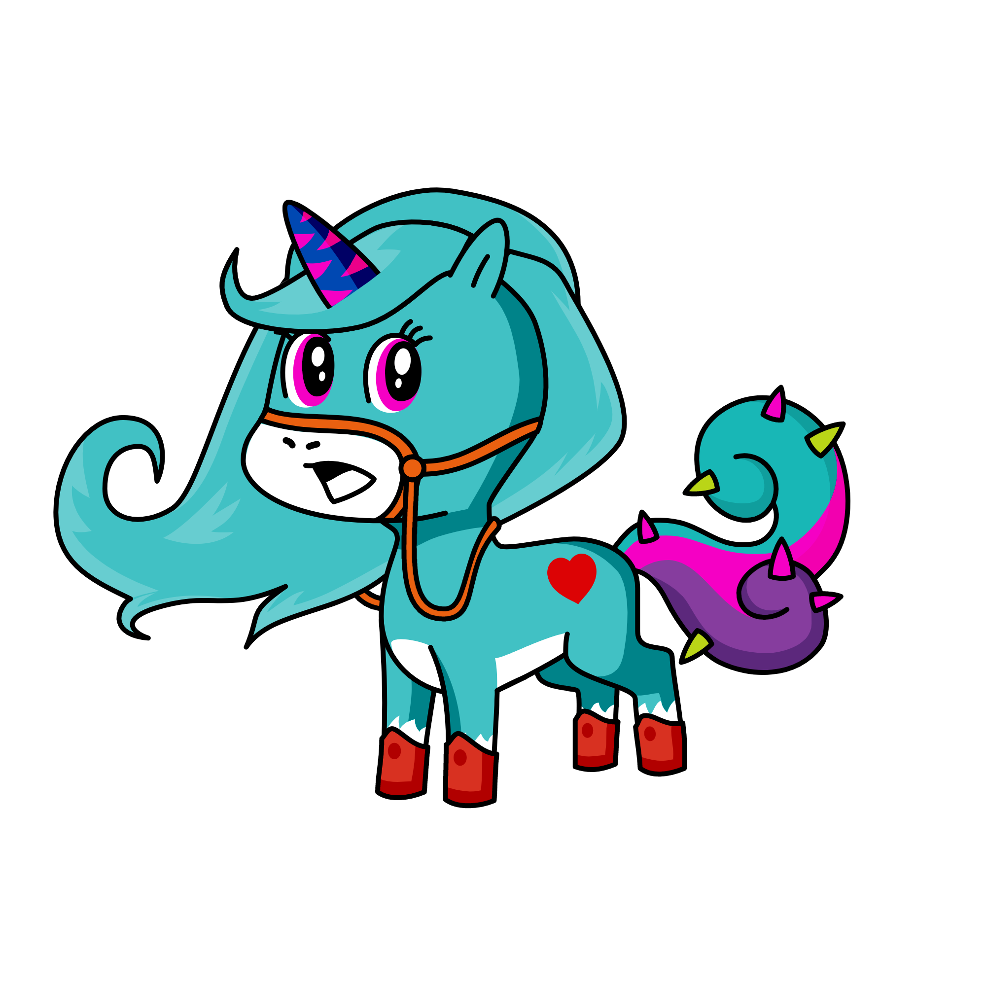 ehthan and black, the unicorn