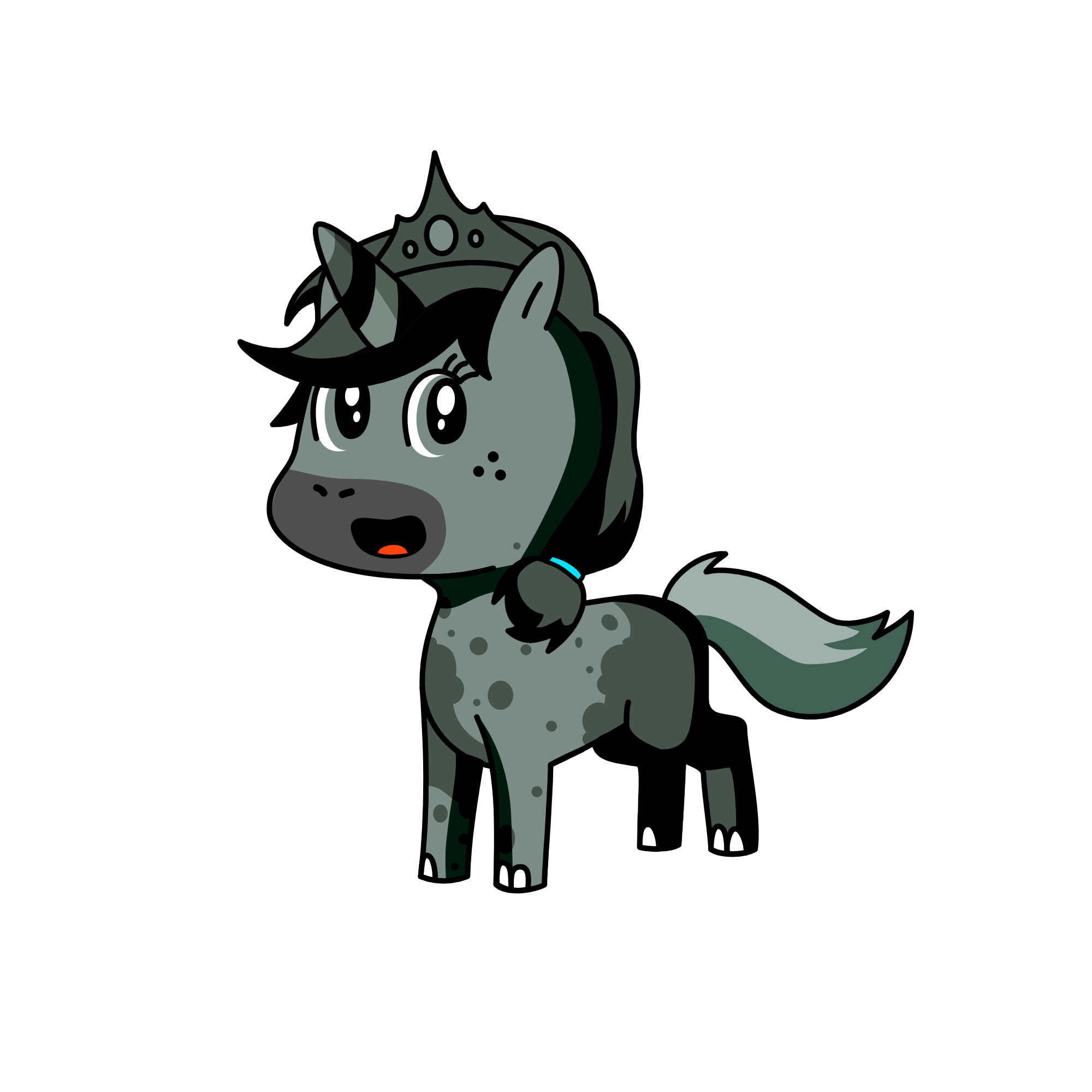 Black Flower, the unicorn