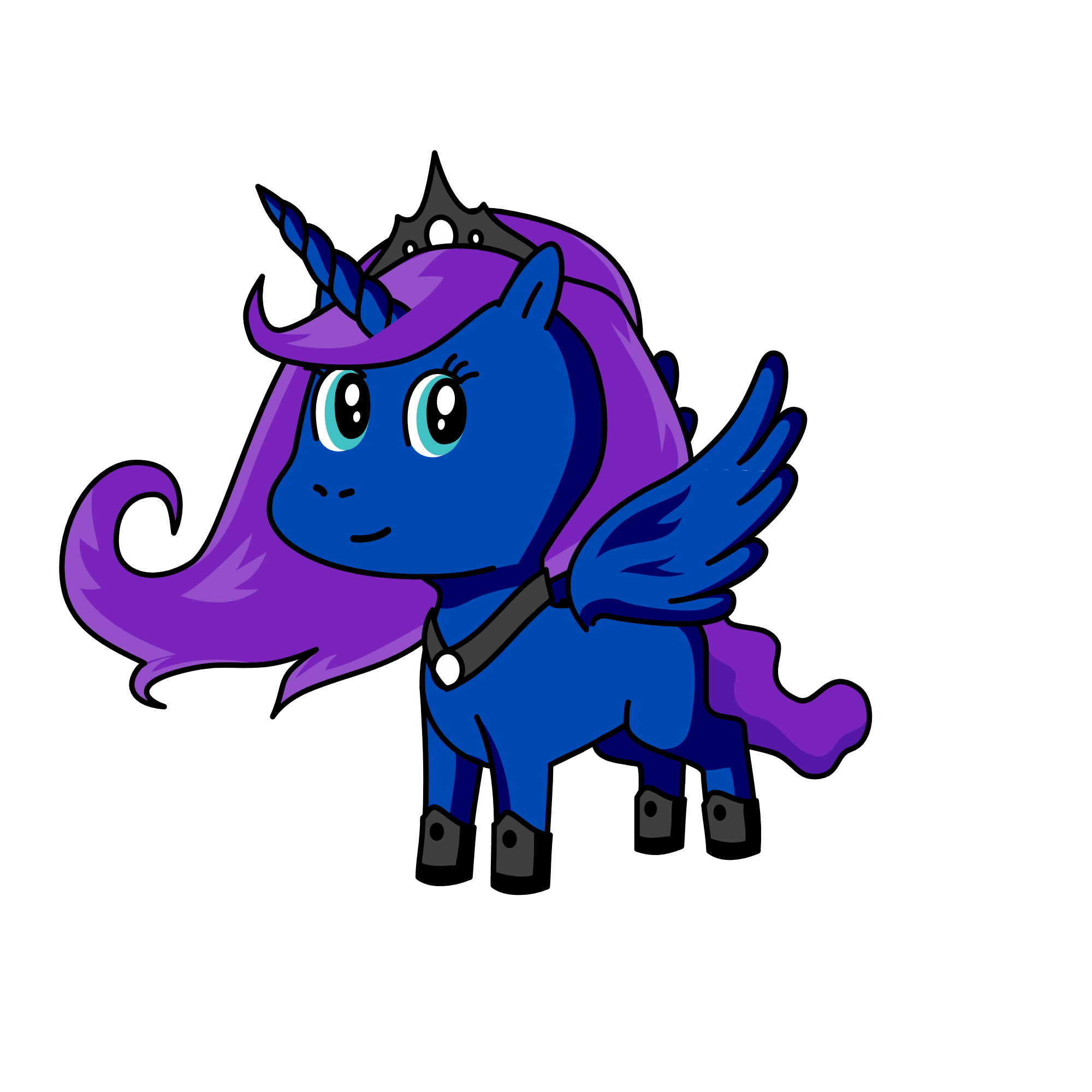 Young Luna, the unicorn