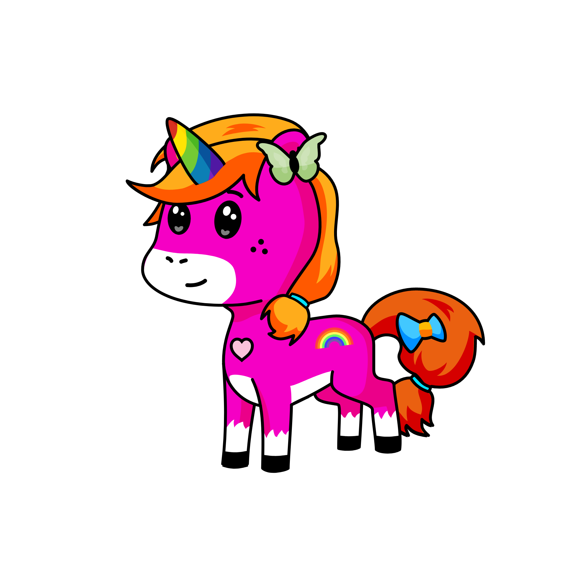 rainbow, the unicorn