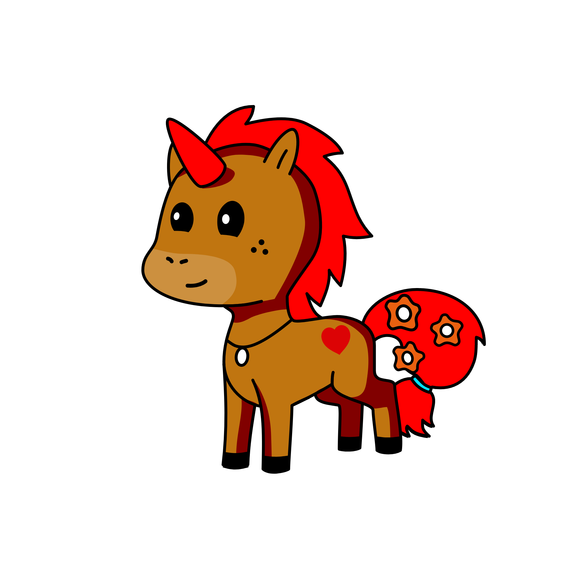 rose, the unicorn