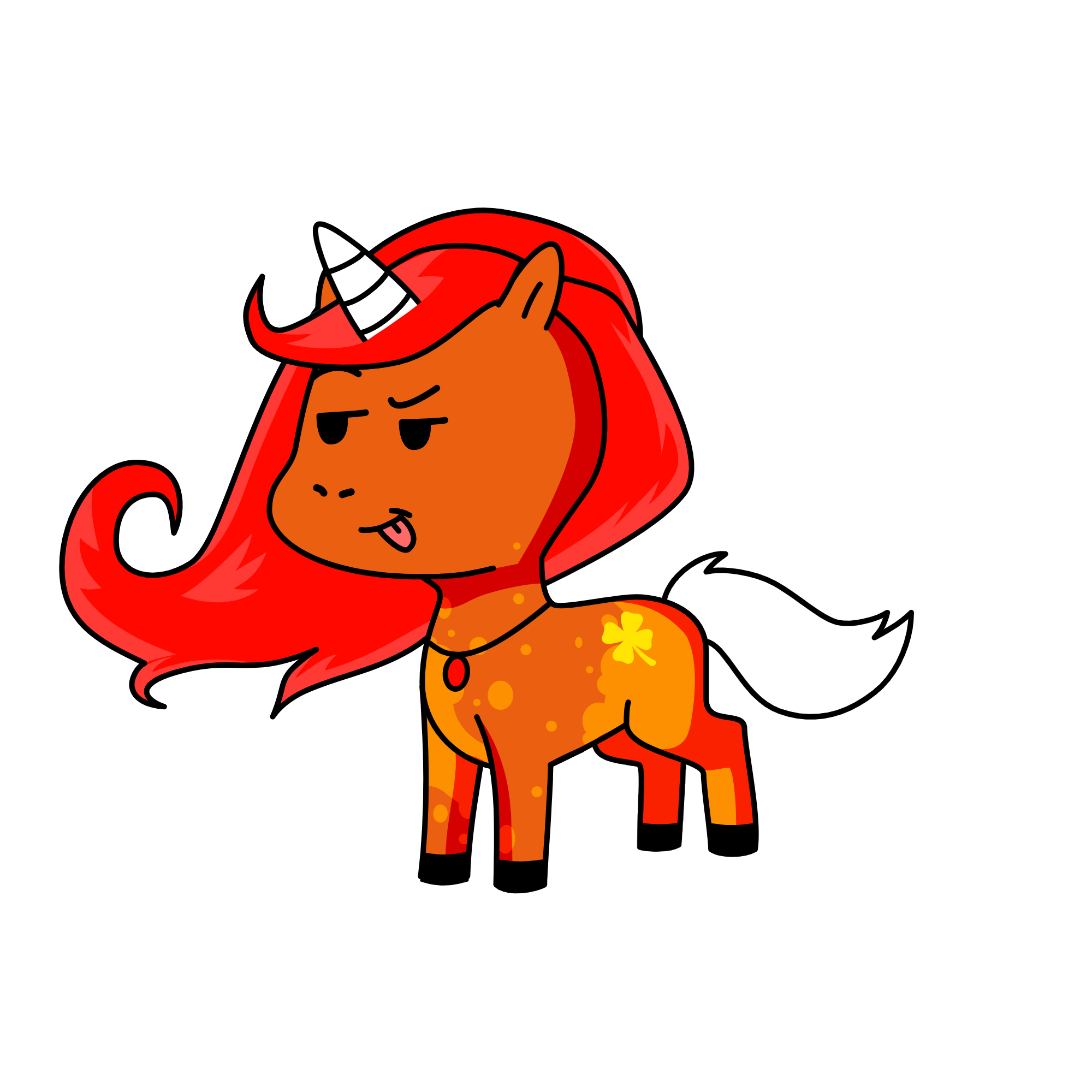 {U.N.L.U.C.K.Y}, the unicorn
