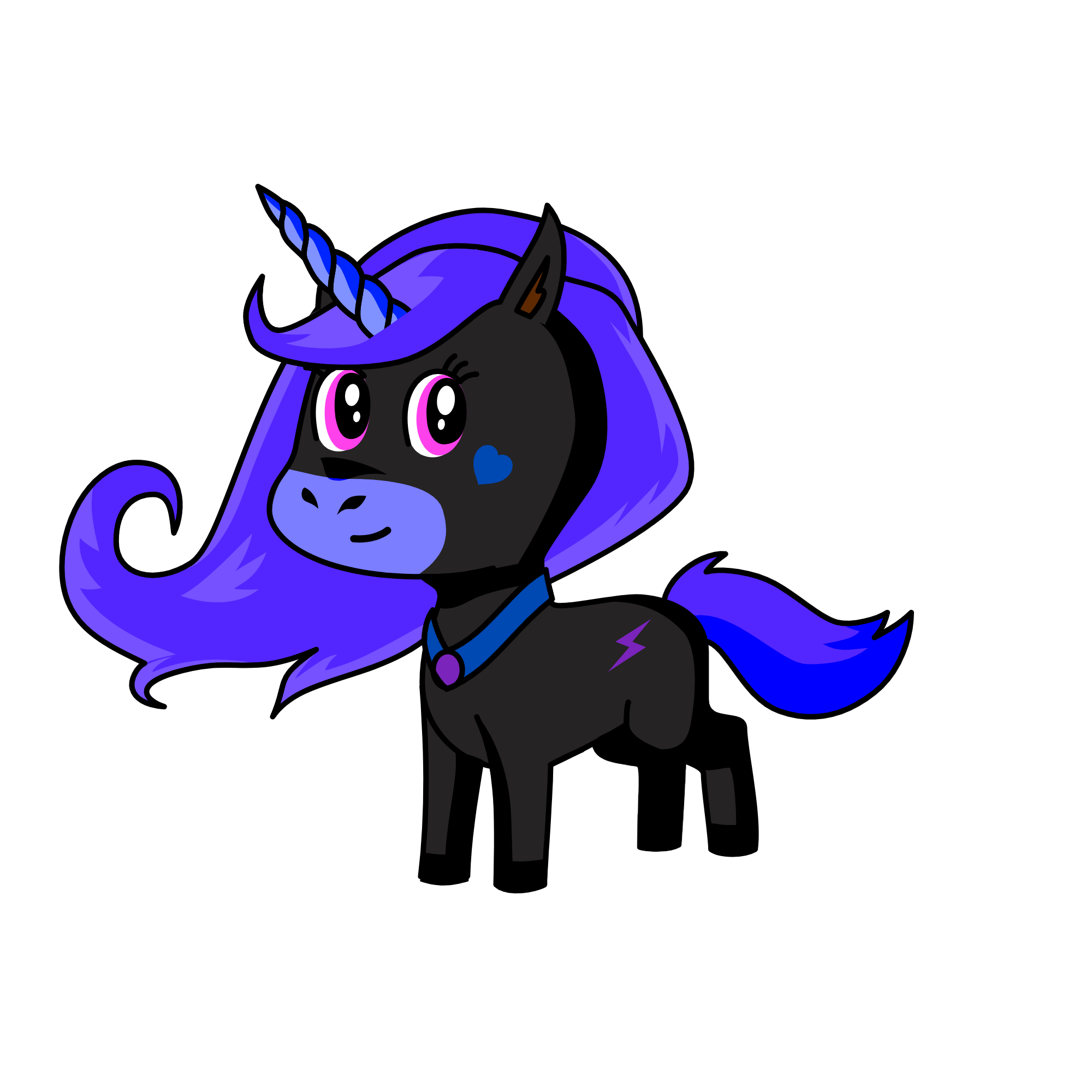 violet, the unicorn
