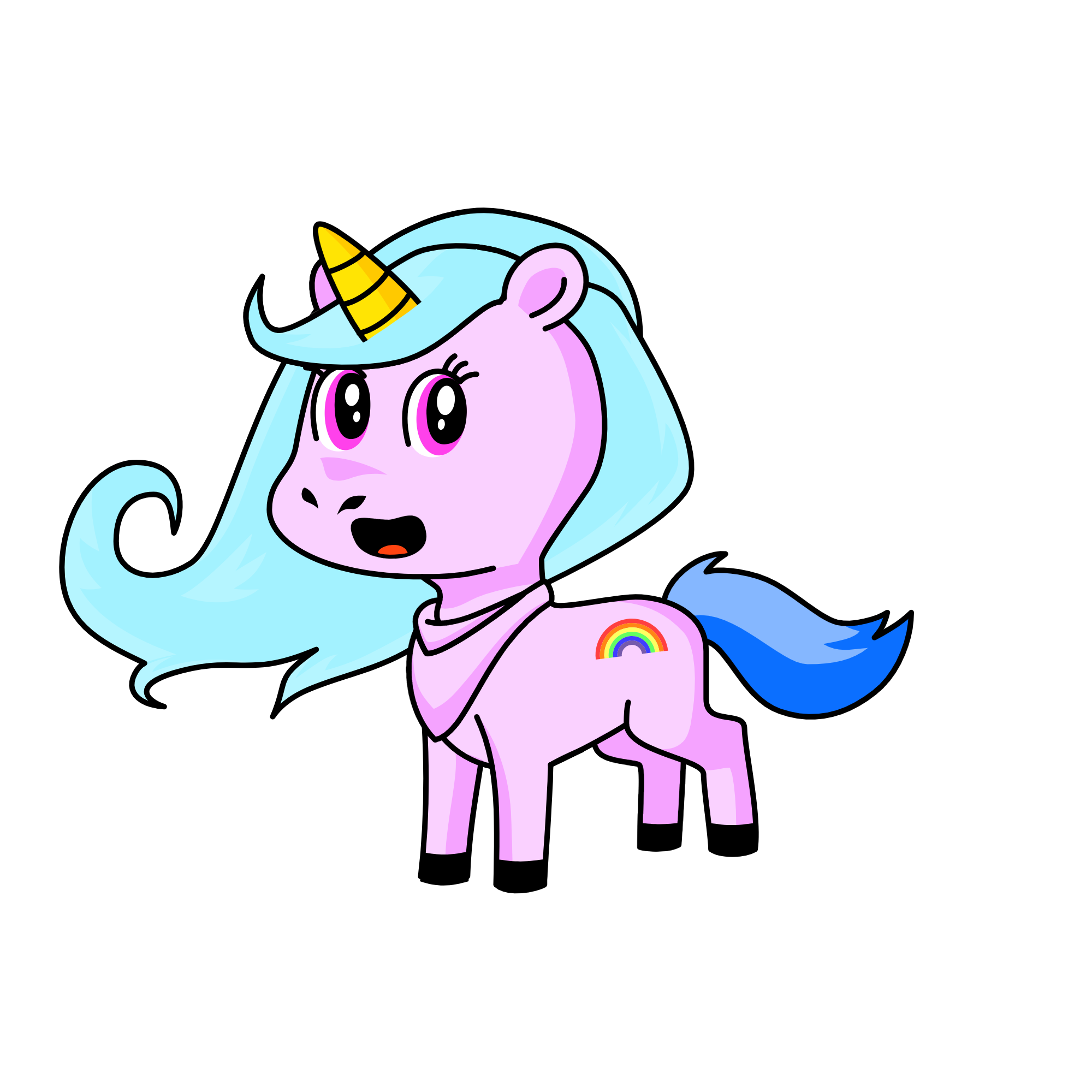 Floof, the unicorn