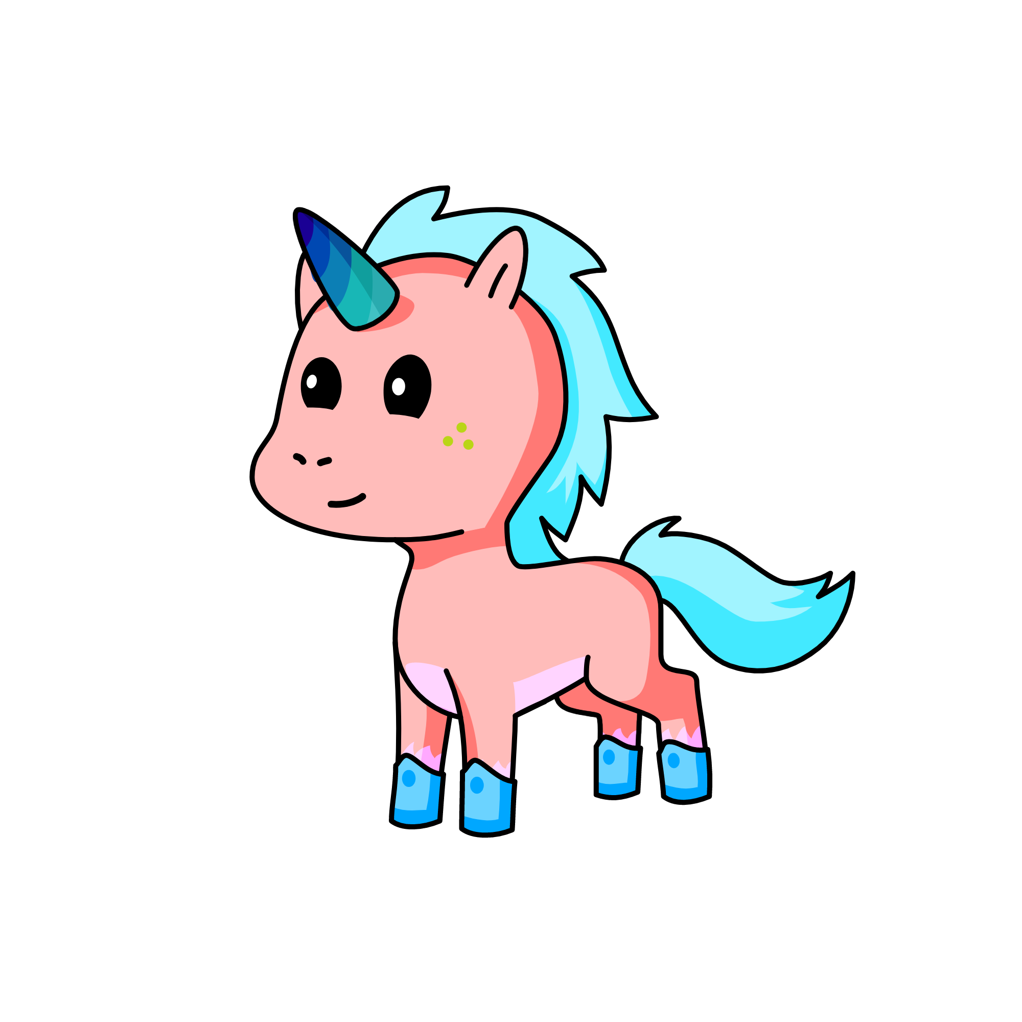 Coral, the unicorn