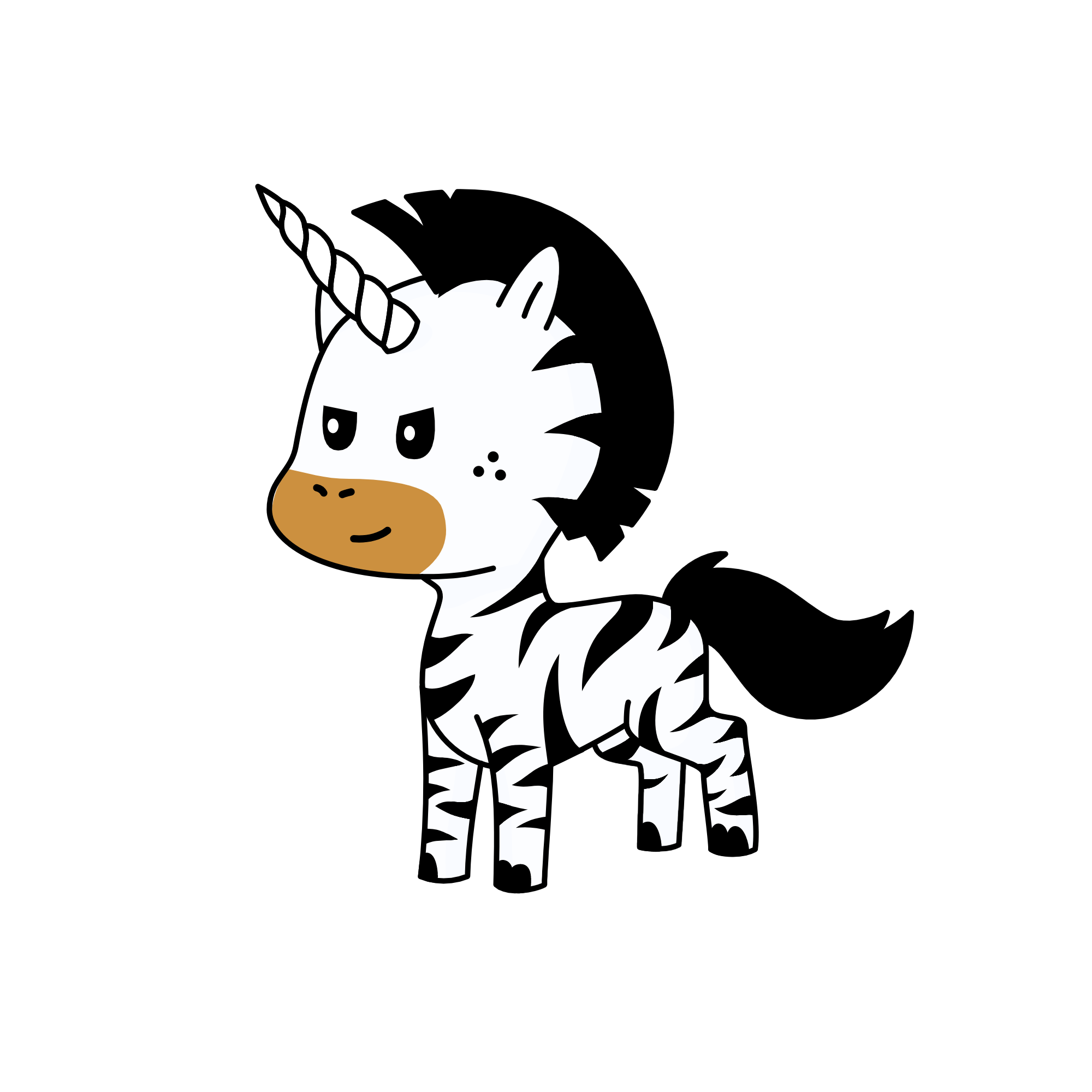 zebra, the unicorn