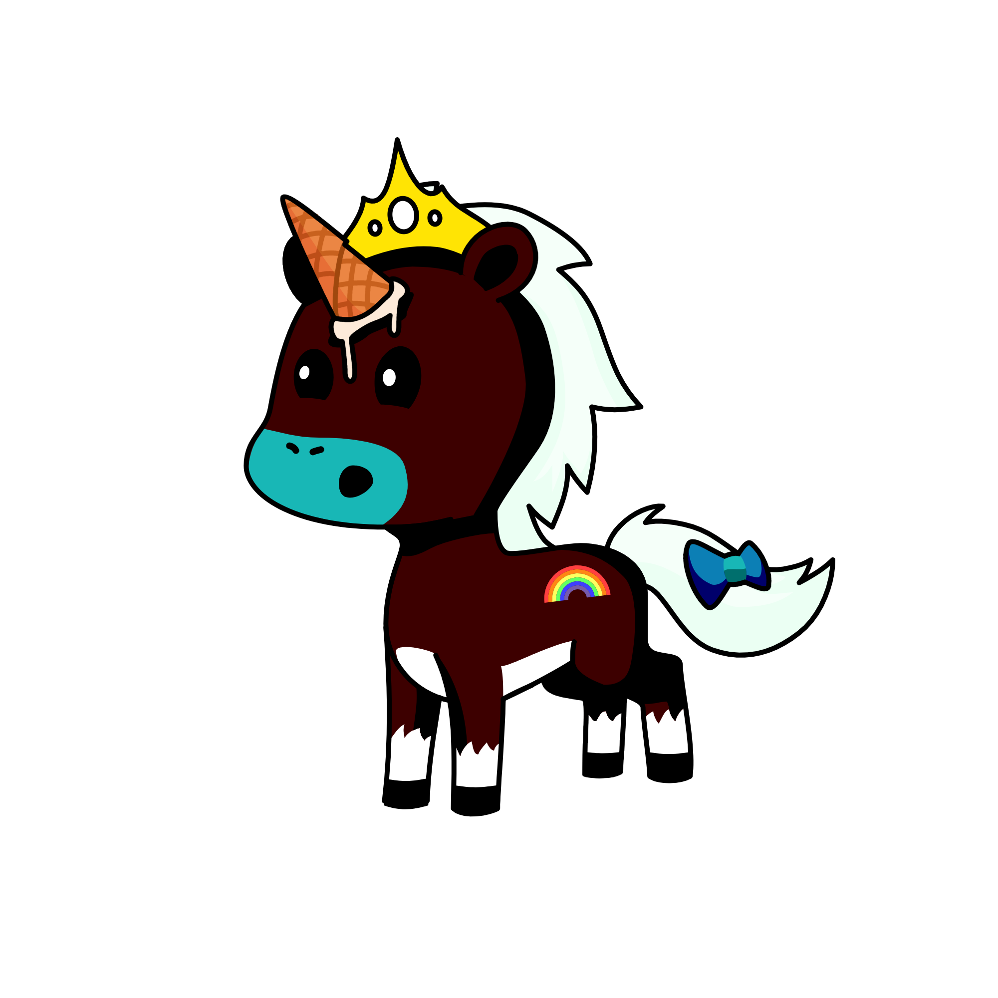 queen ice cream, the unicorn