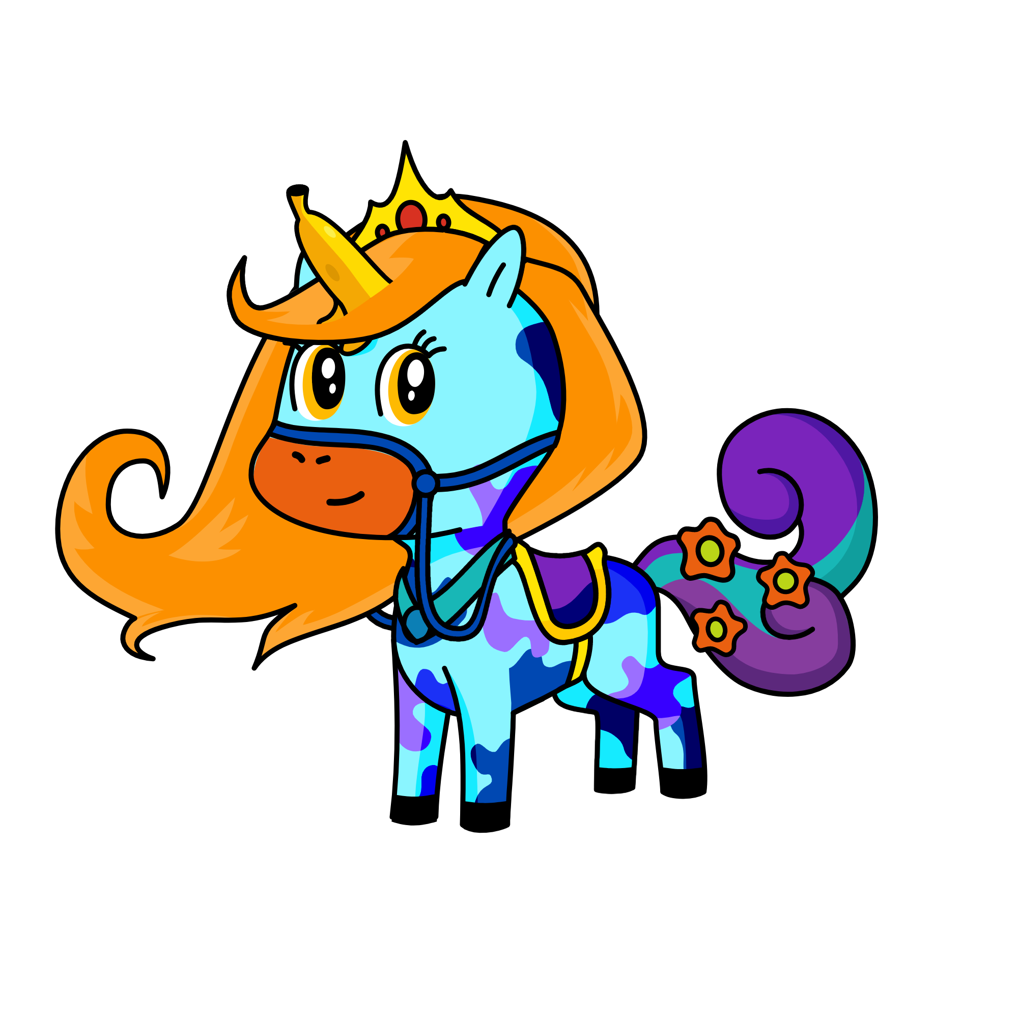 the queen of bnanys, the unicorn