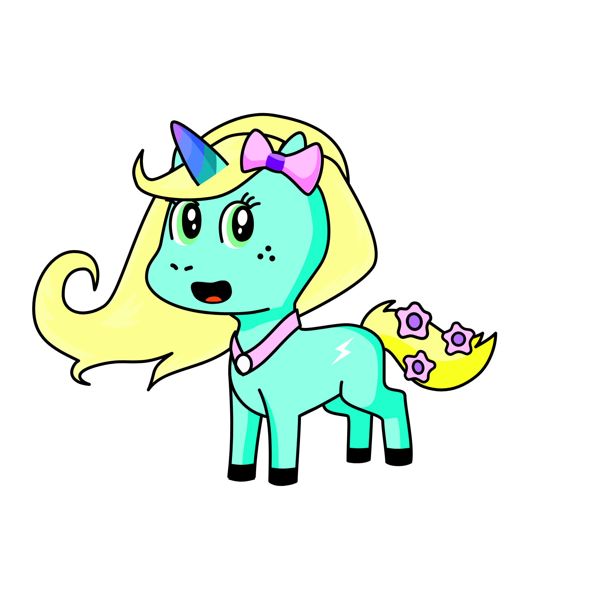 Dasher, the unicorn