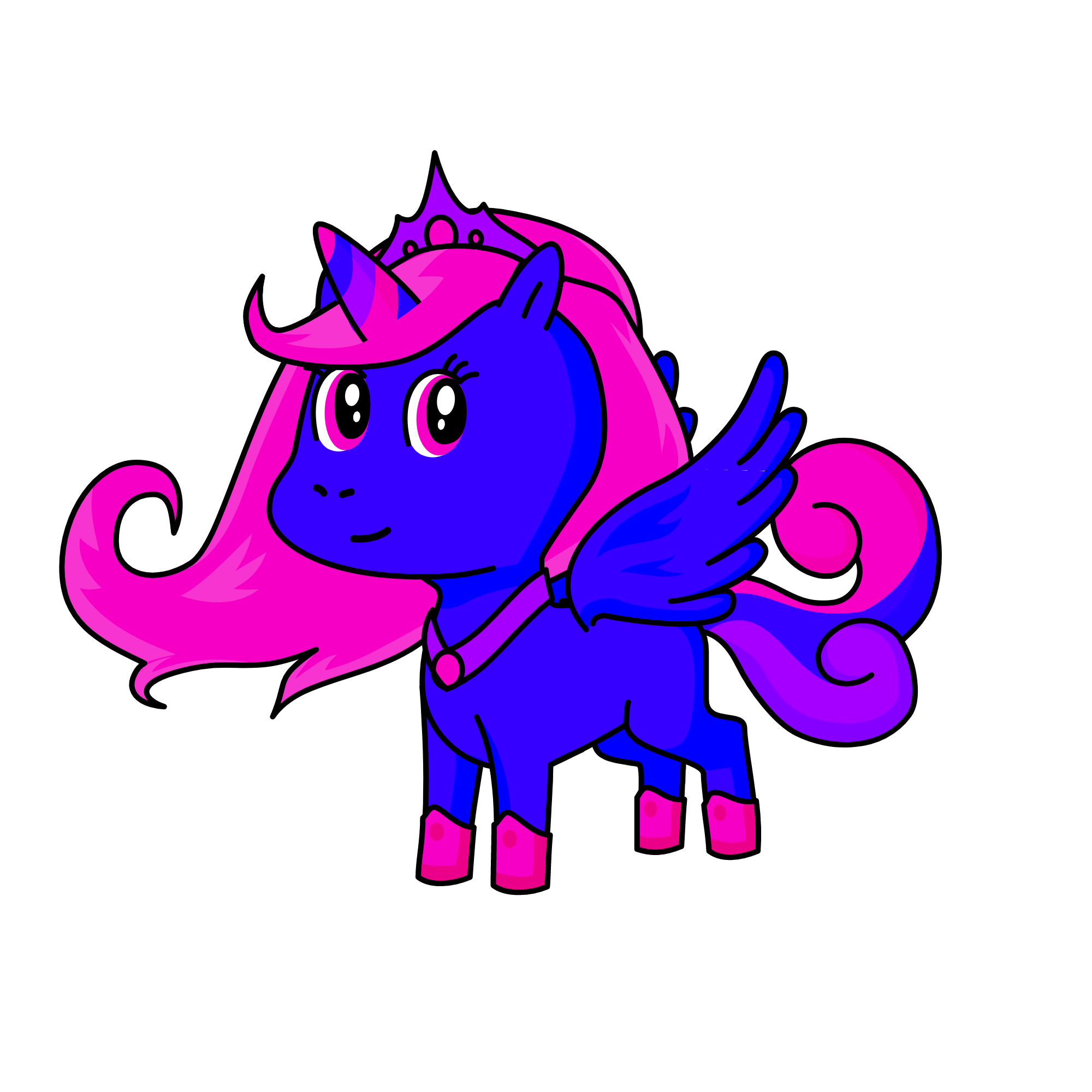 The Long Lost Princess From The Royal Unicorn Kingdom, the unicorn