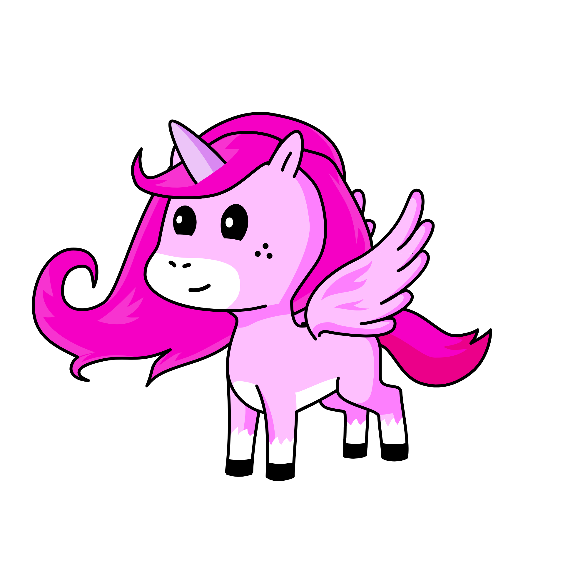 Pinky, the unicorn