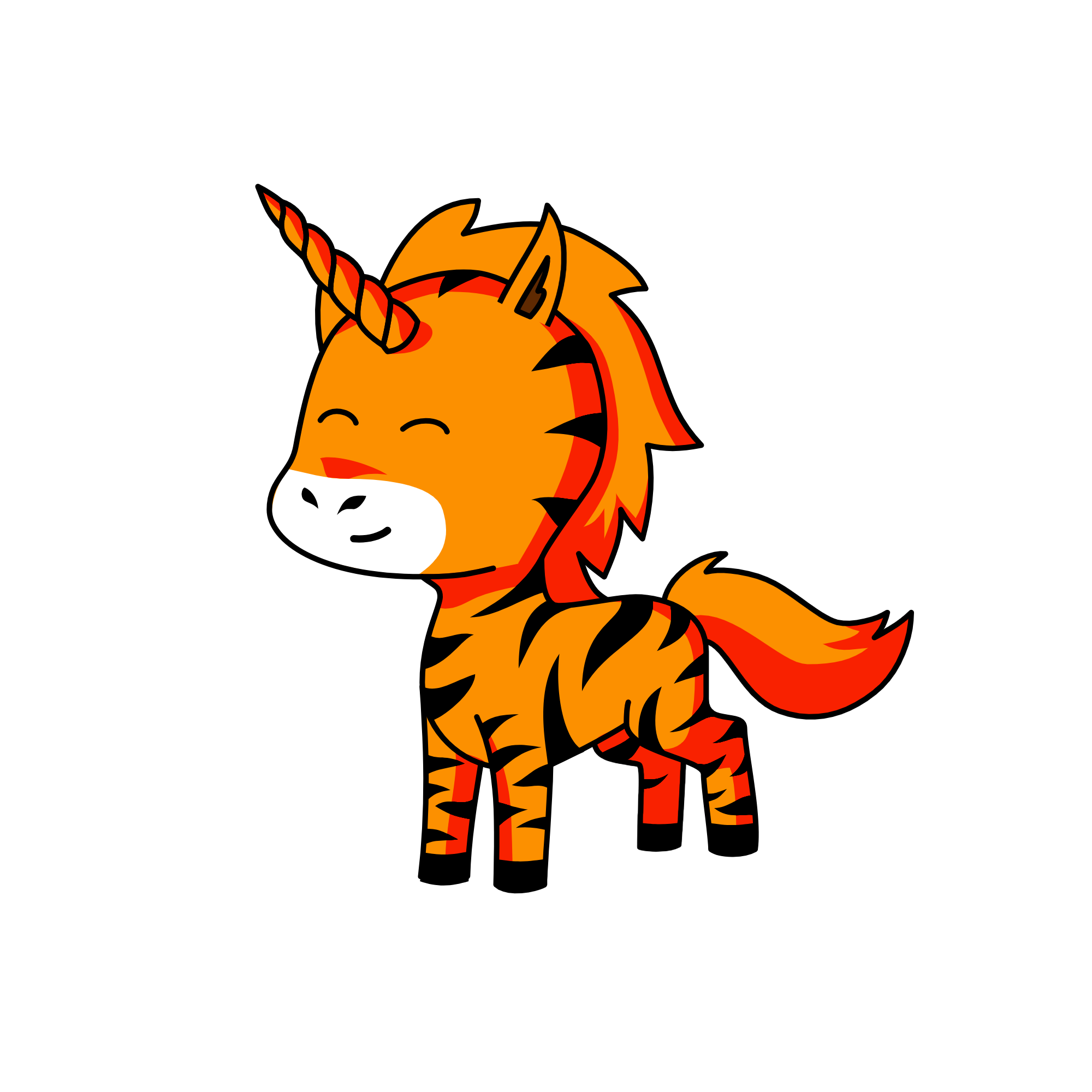 tiger, the unicorn