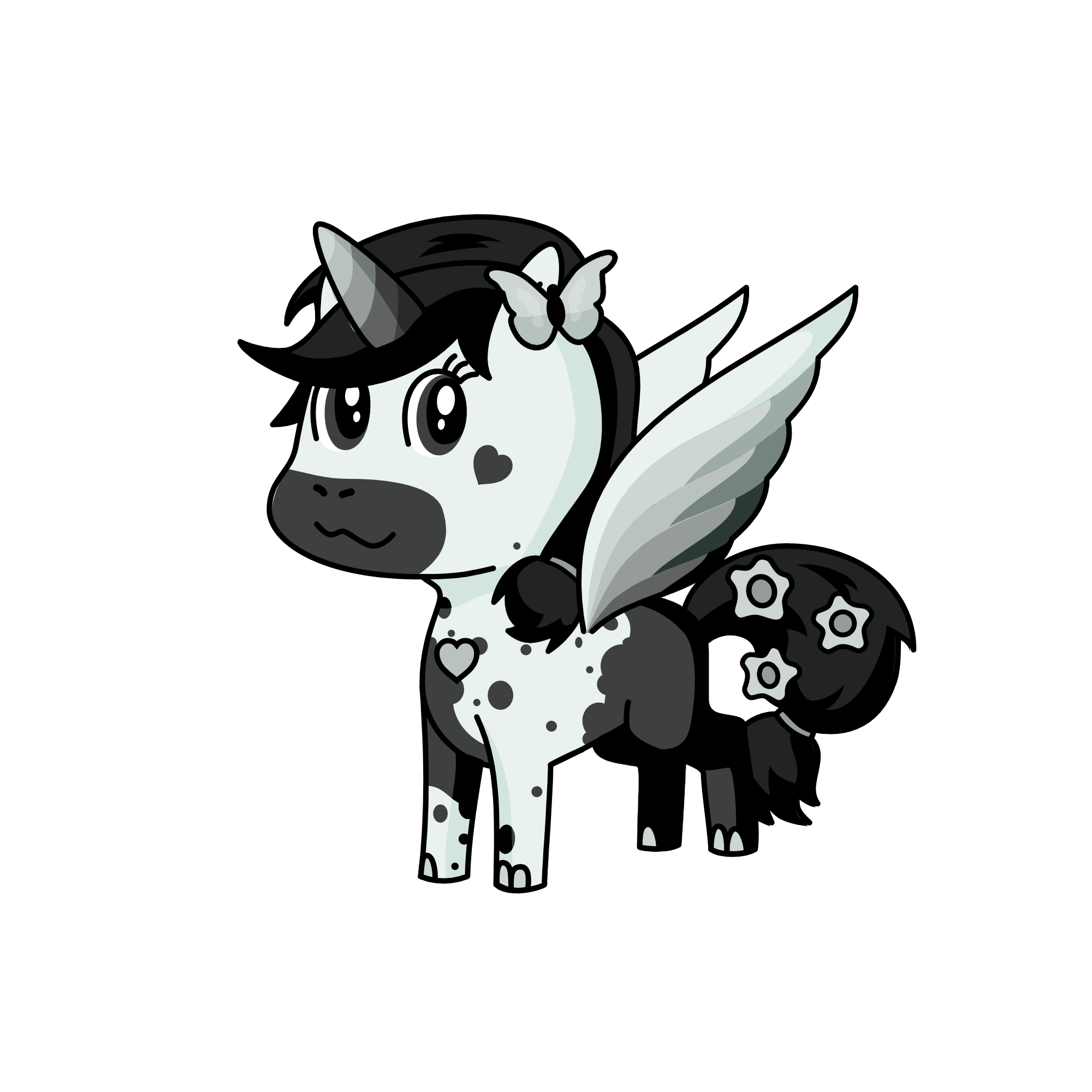 Black Flower, the unicorn