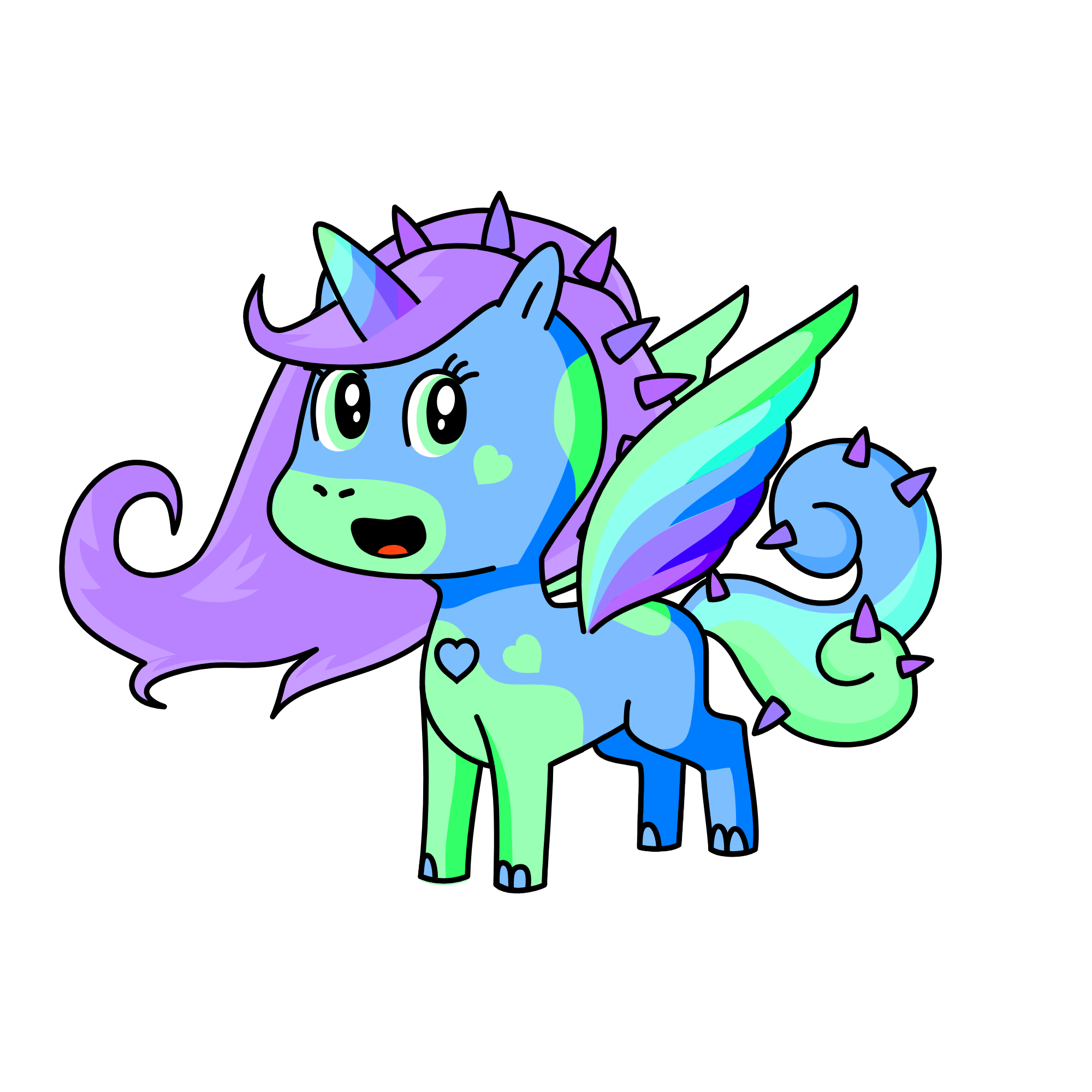 Mermaid w/ wings for some reason name her wat you want, the unicorn