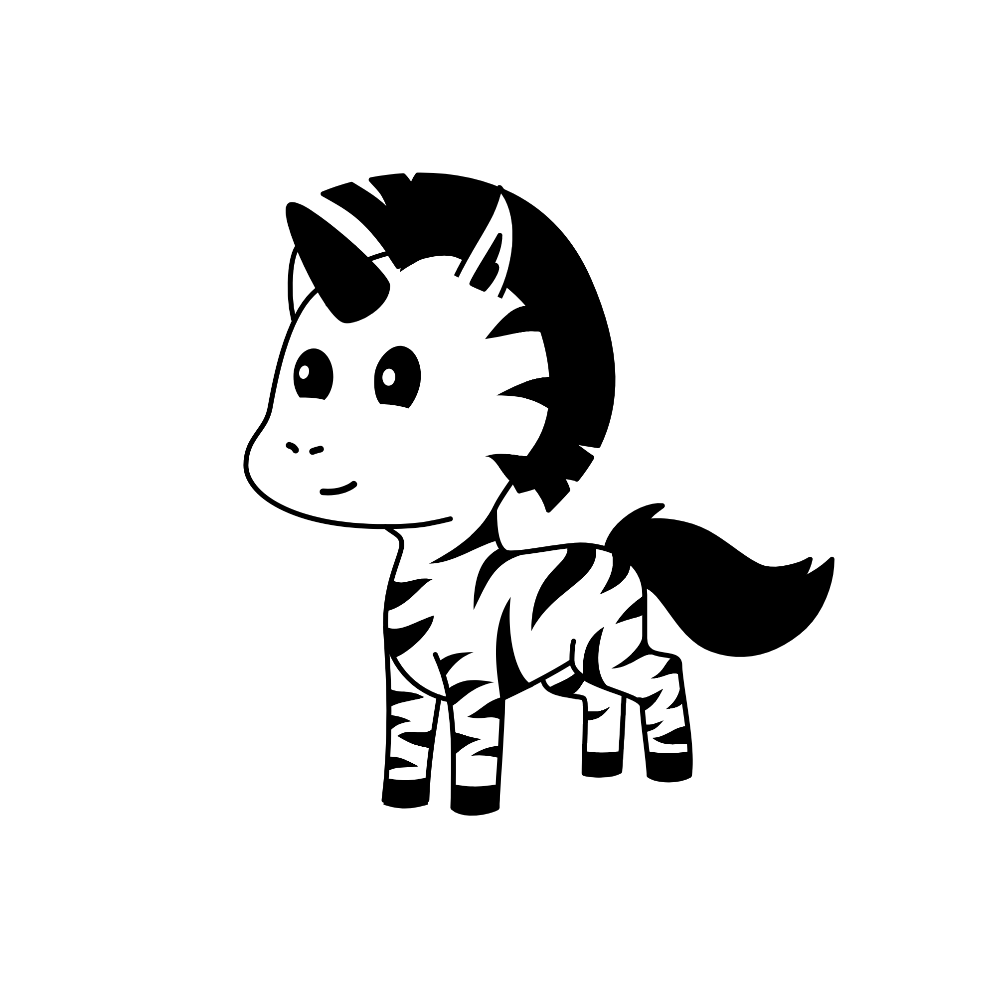 zebra, the unicorn
