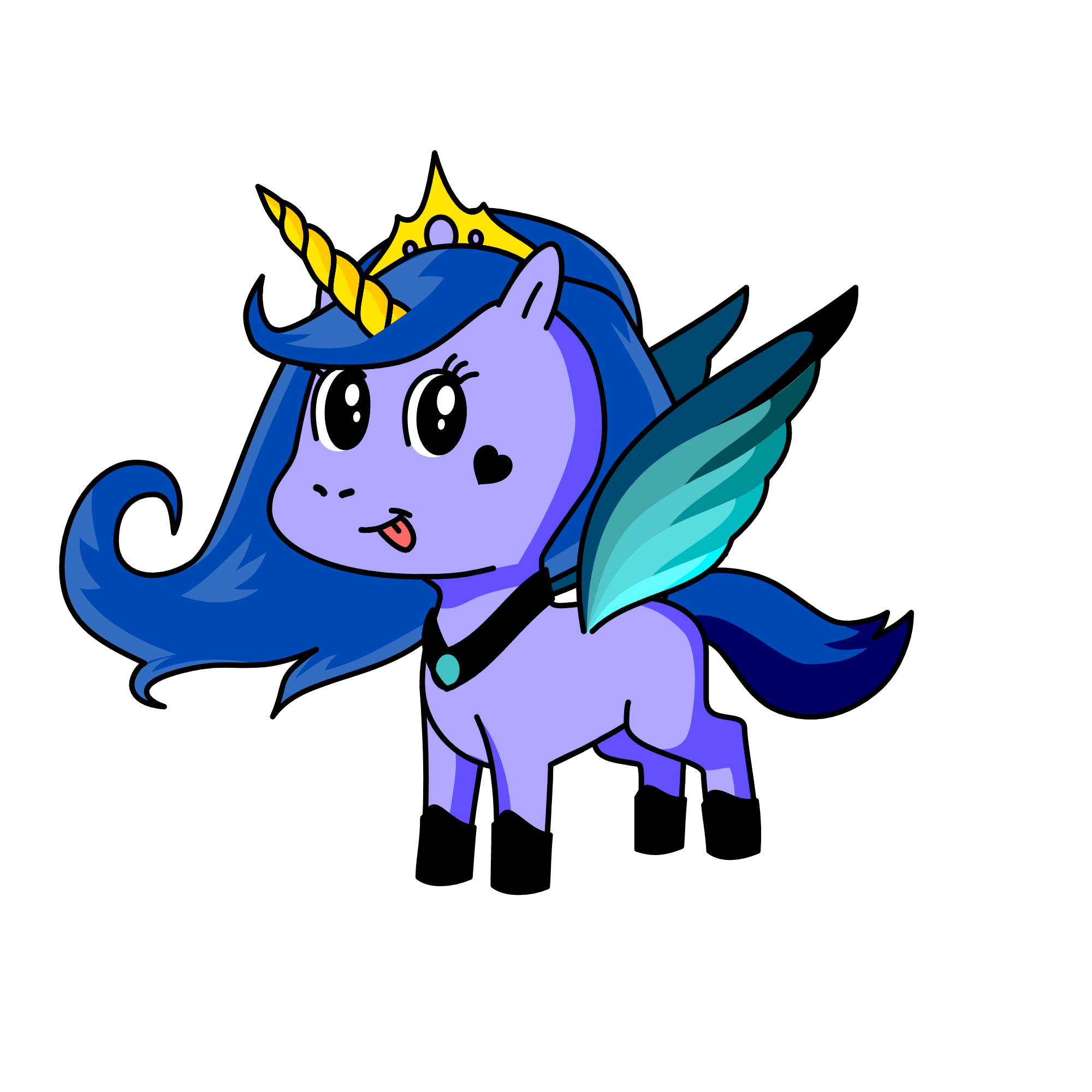 BLUE STONE, the unicorn