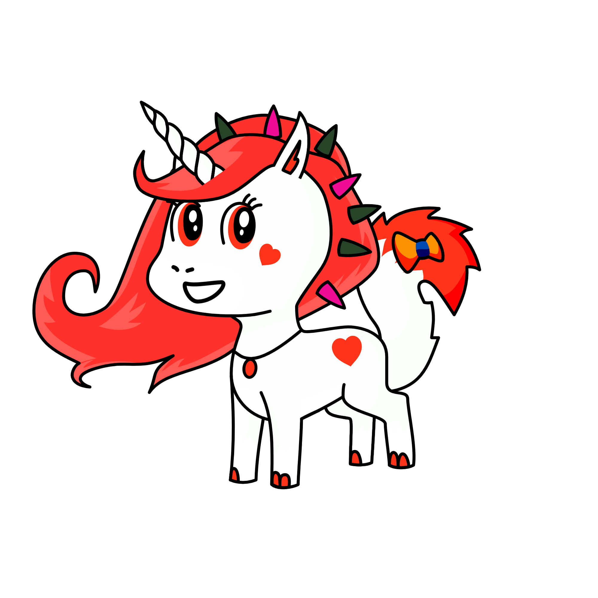 red rebel , the unicorn