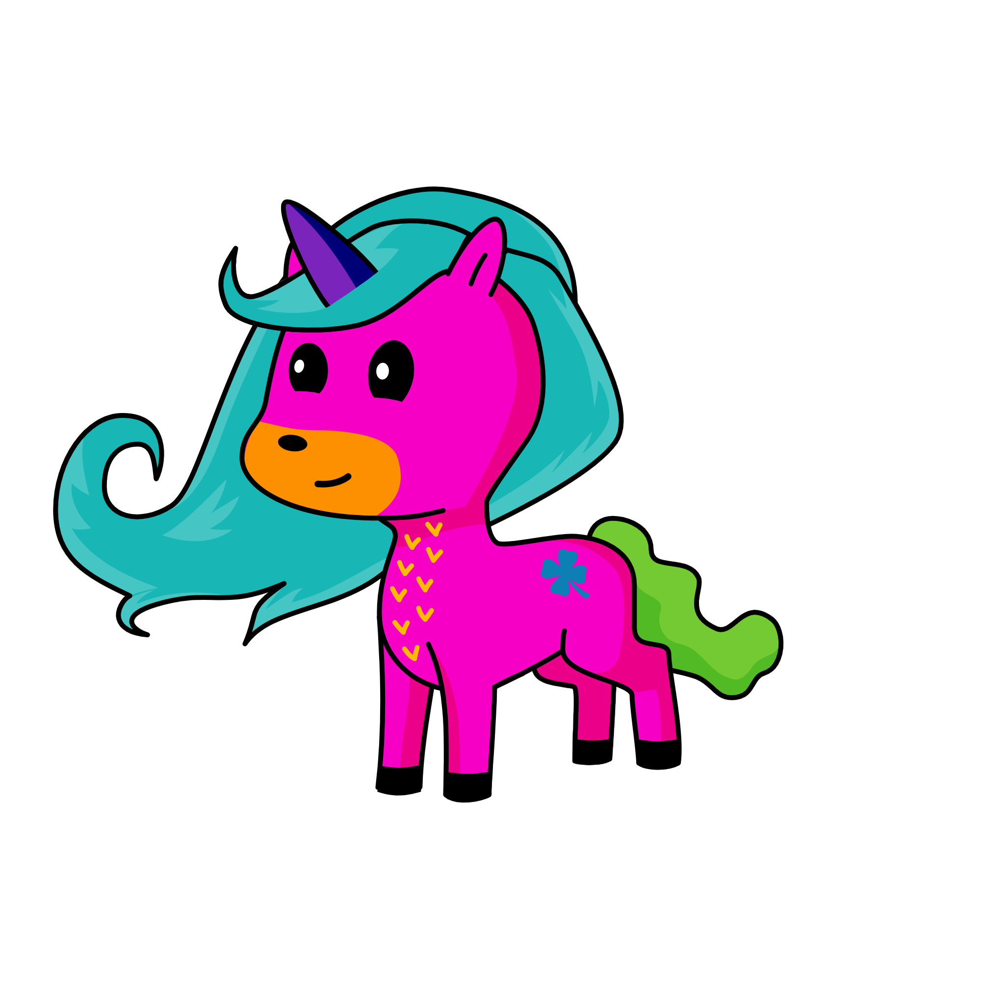 Lavender, the unicorn