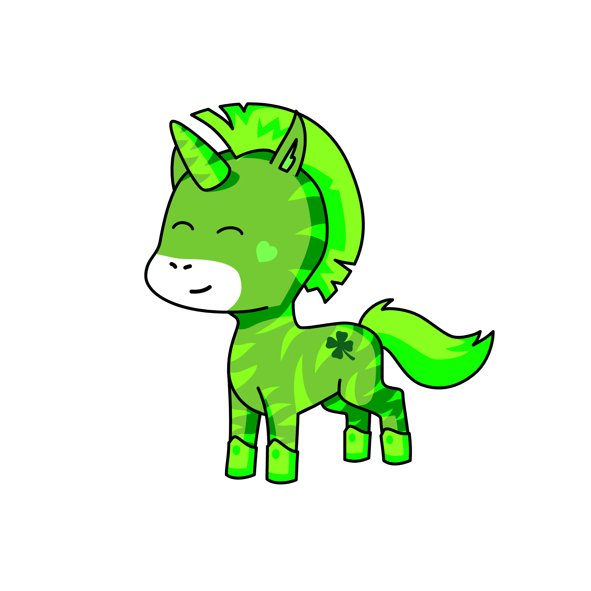 greenie, the unicorn