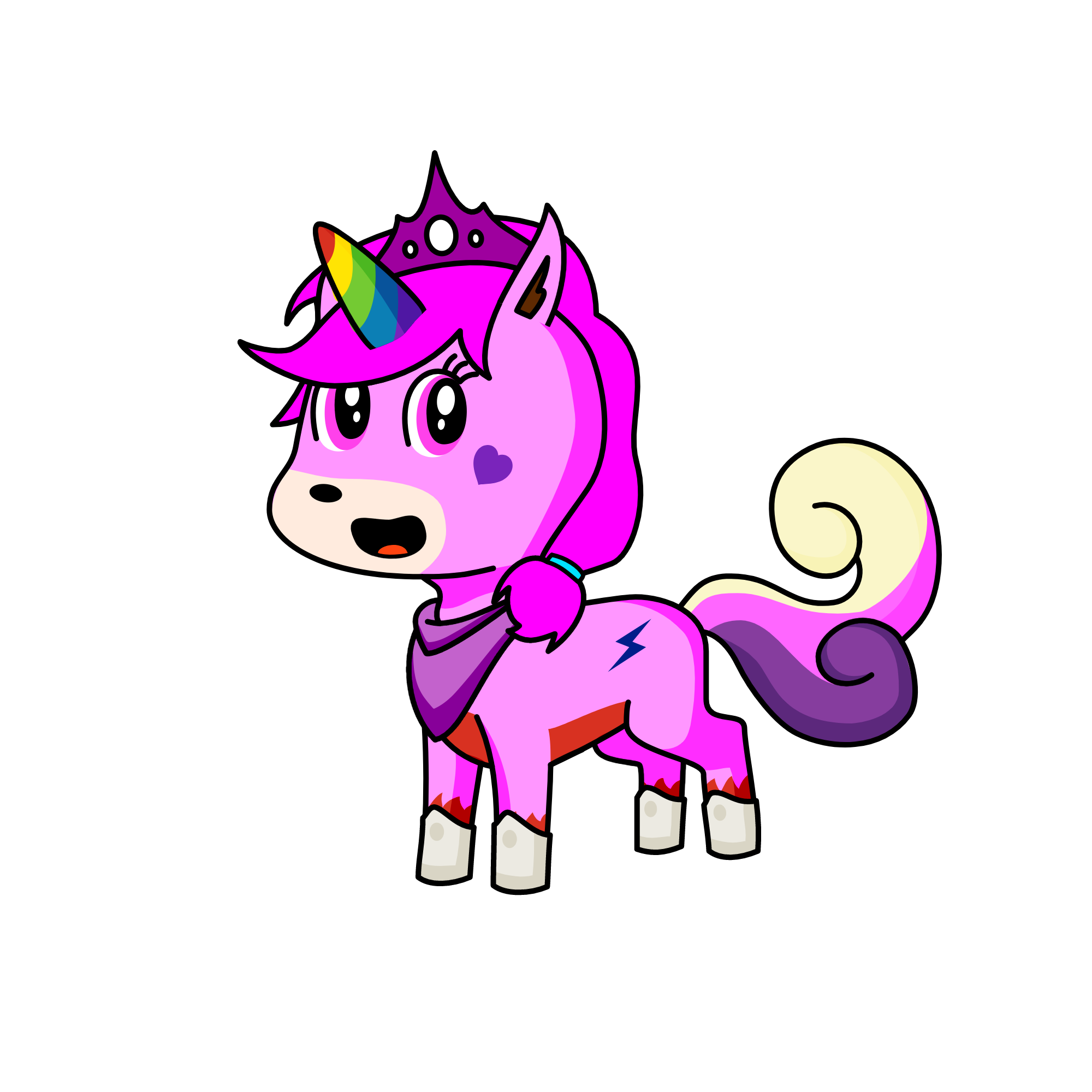 Sapphire, the unicorn