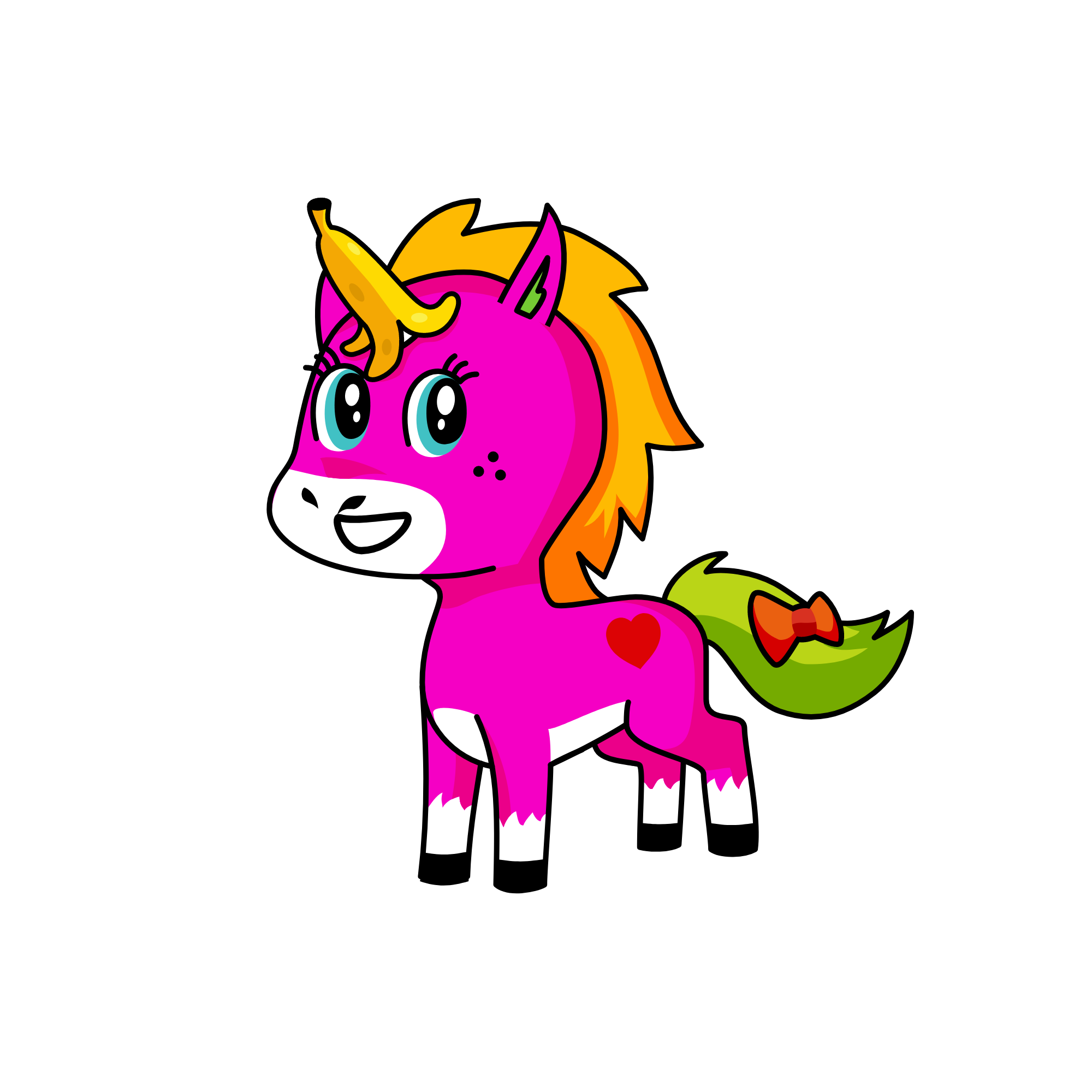 Funny, the unicorn