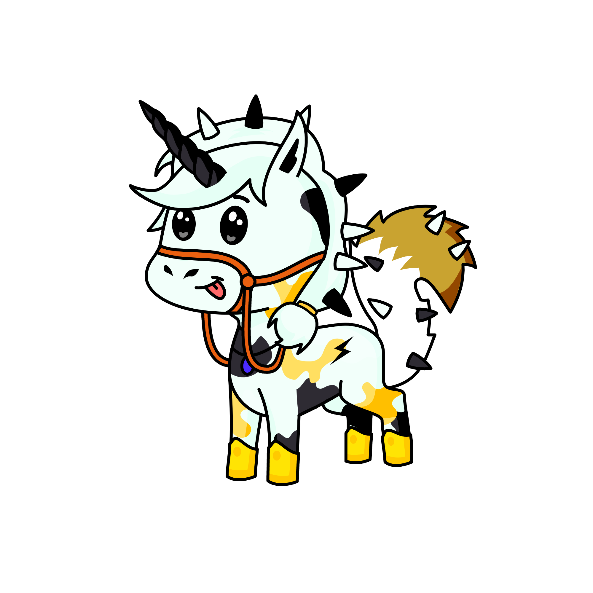 puppy, the unicorn