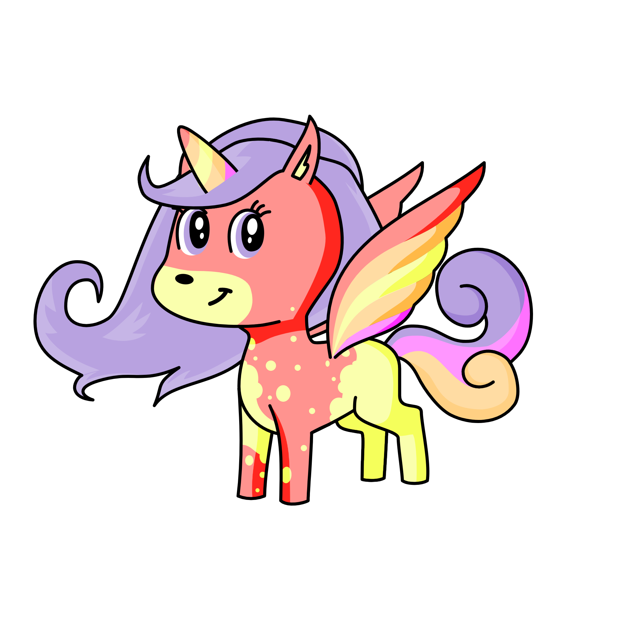 Sunrise, the unicorn