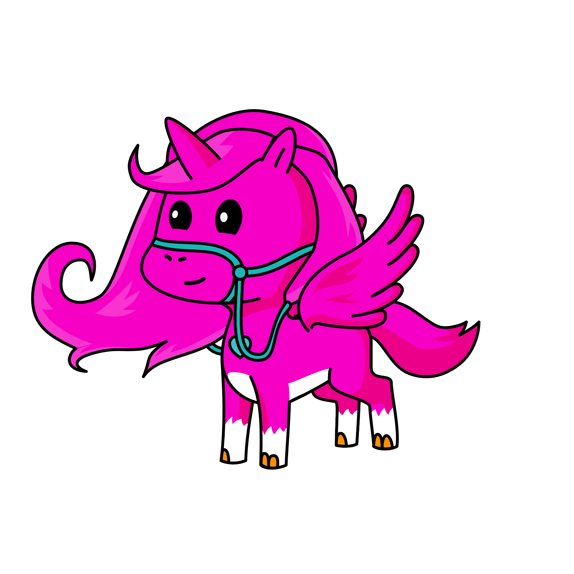 Pinka, the unicorn