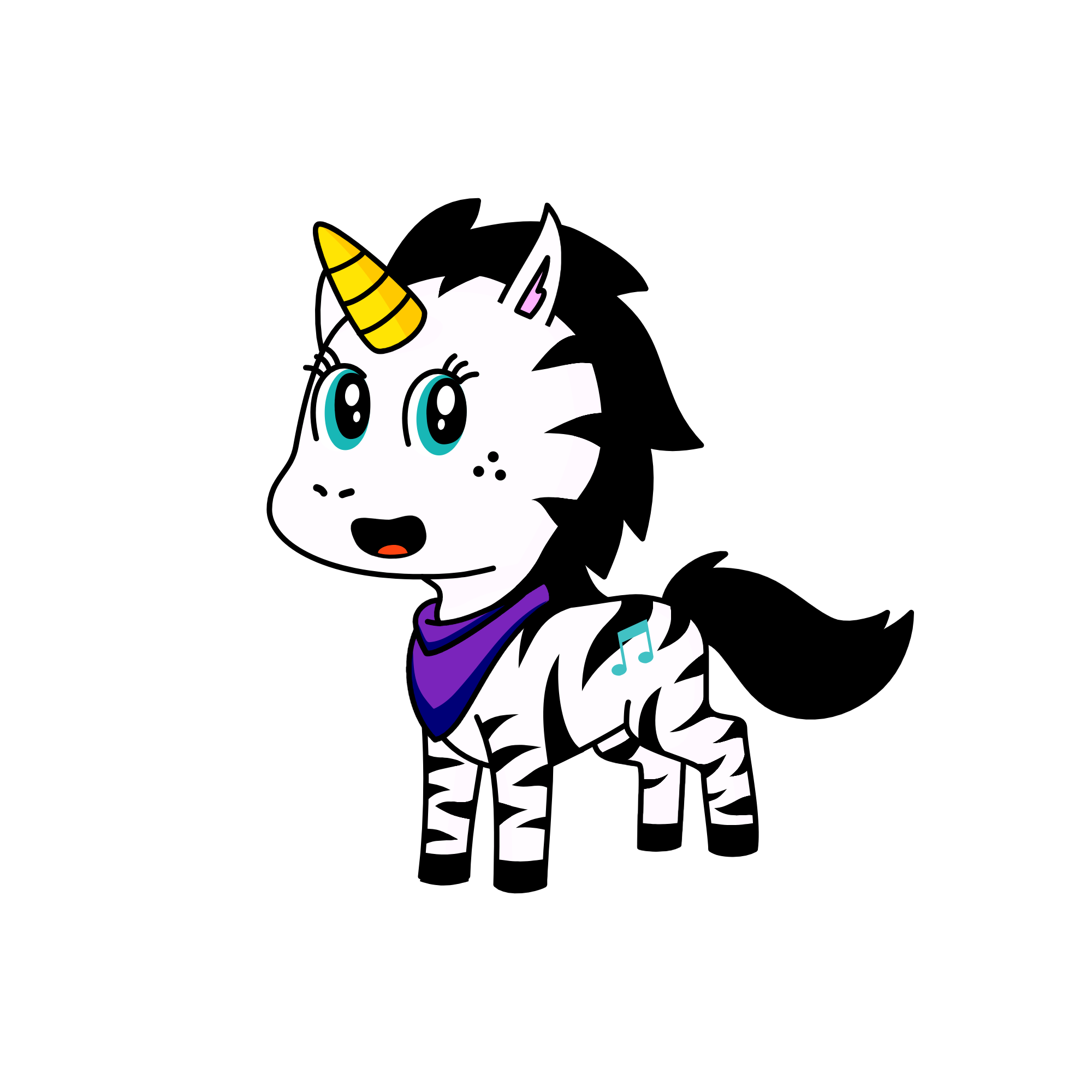 Zinia, the unicorn