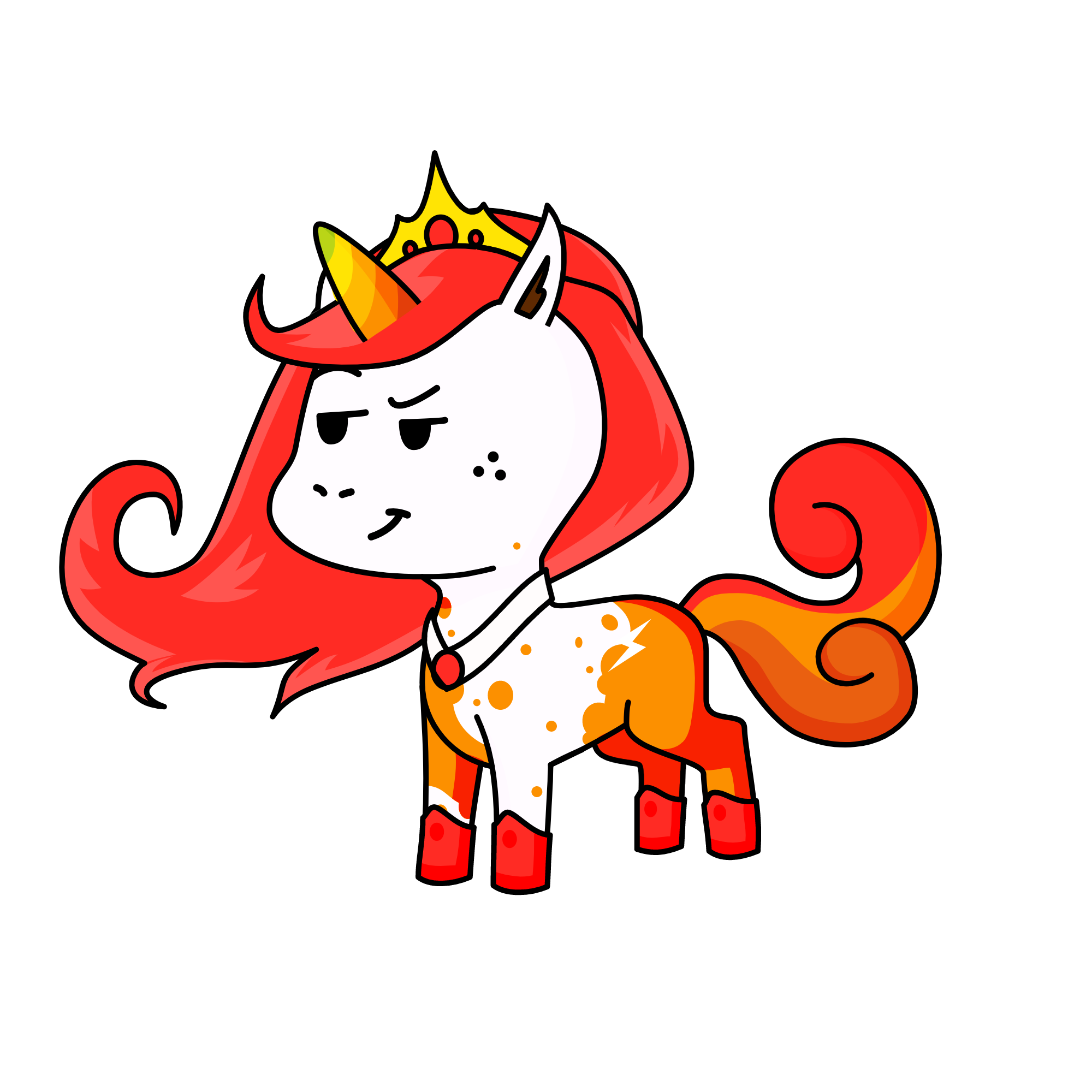lila, queen of the snow, the unicorn