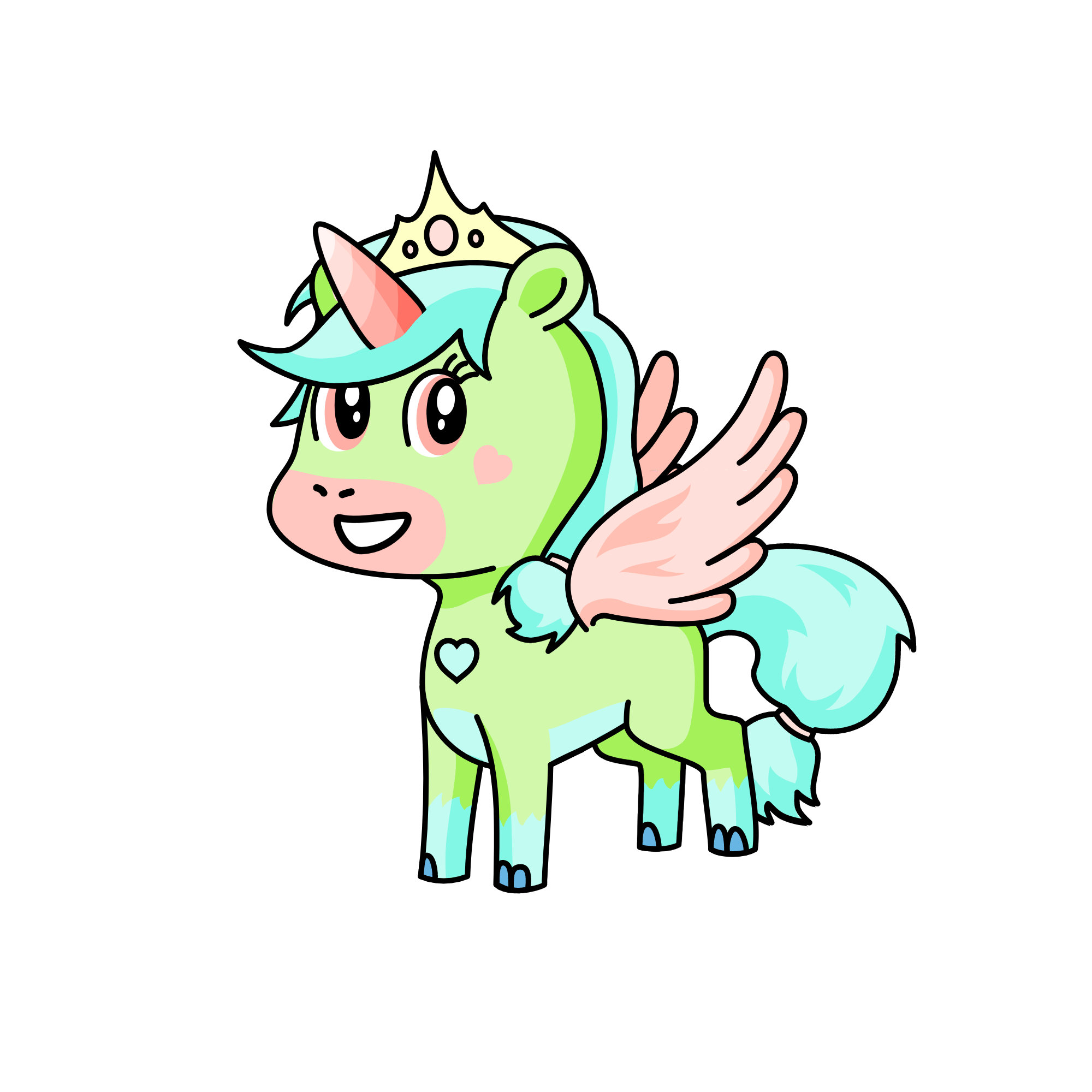 Laylas School Picture, the unicorn