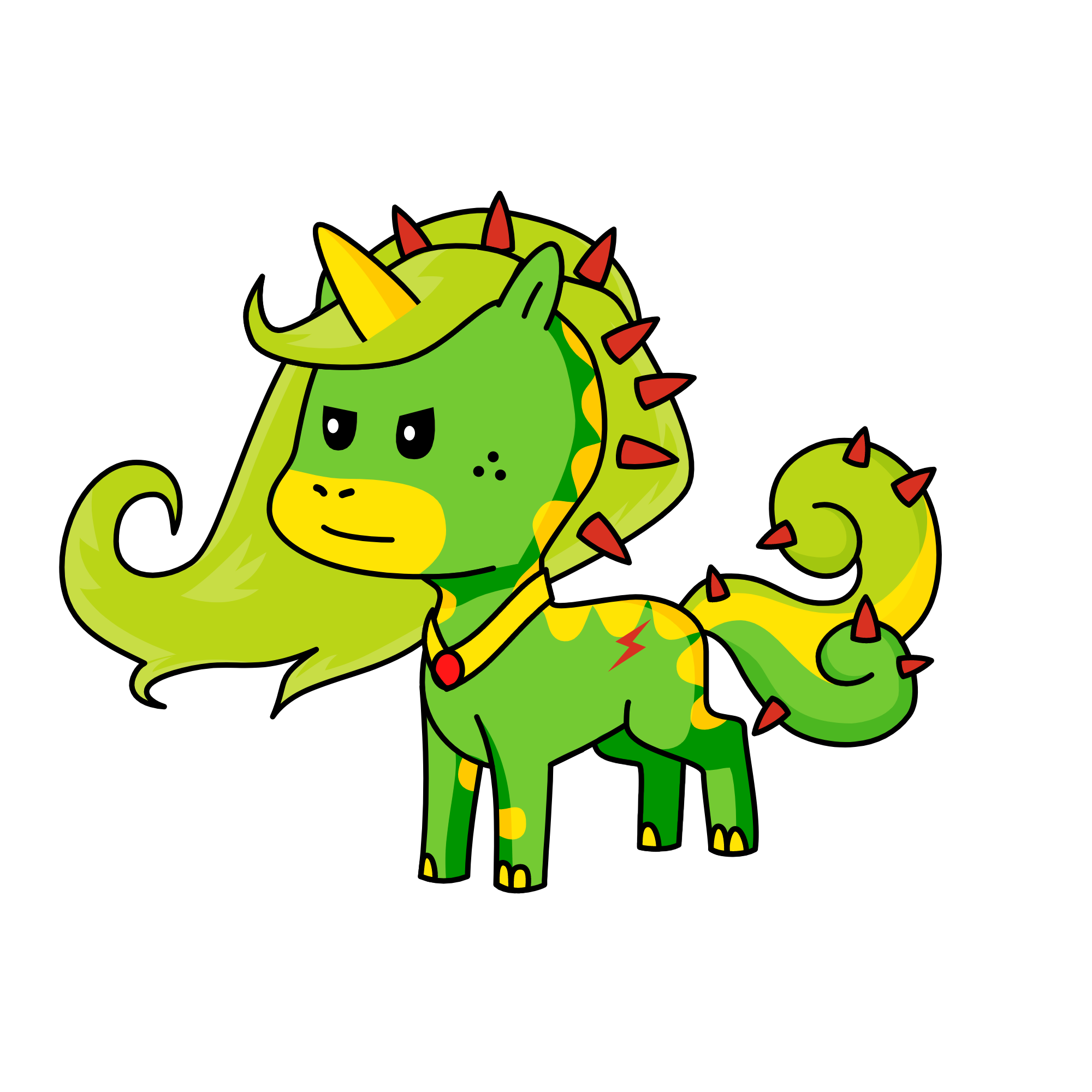 Snake, the unicorn