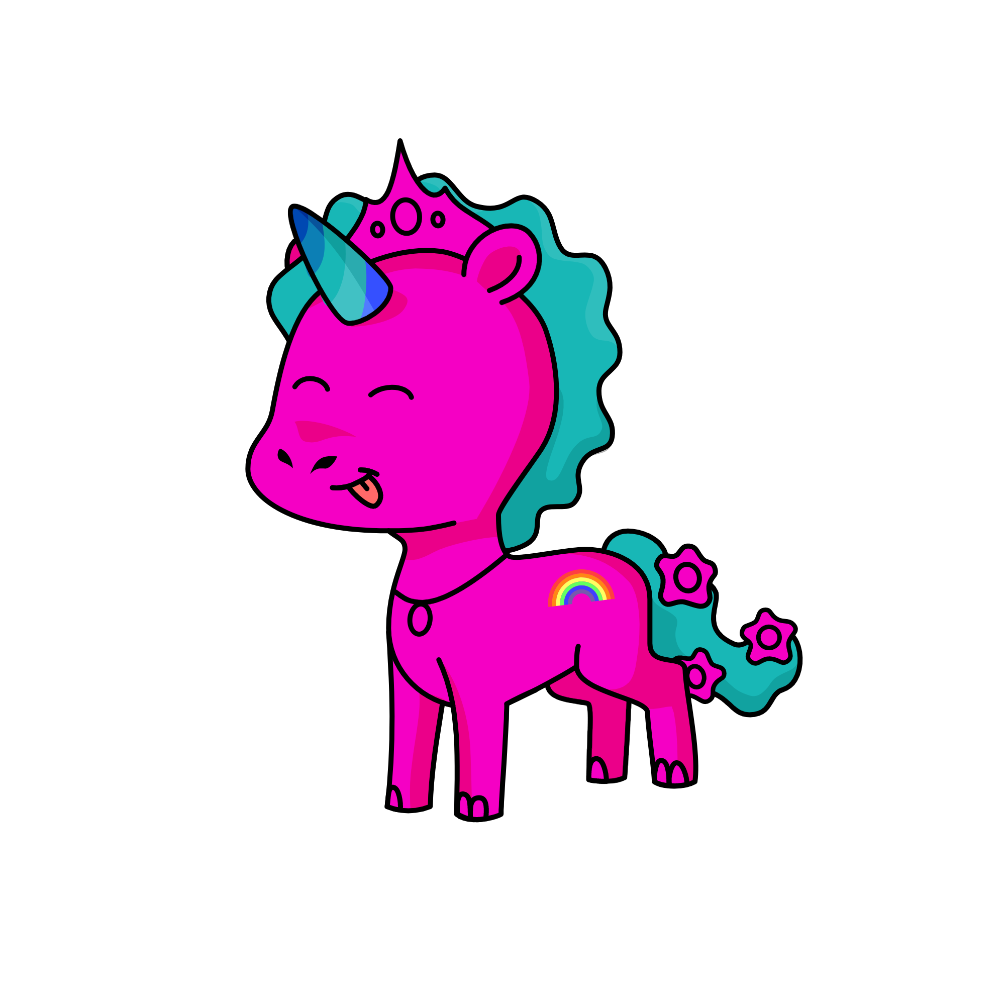 Pinky, the unicorn