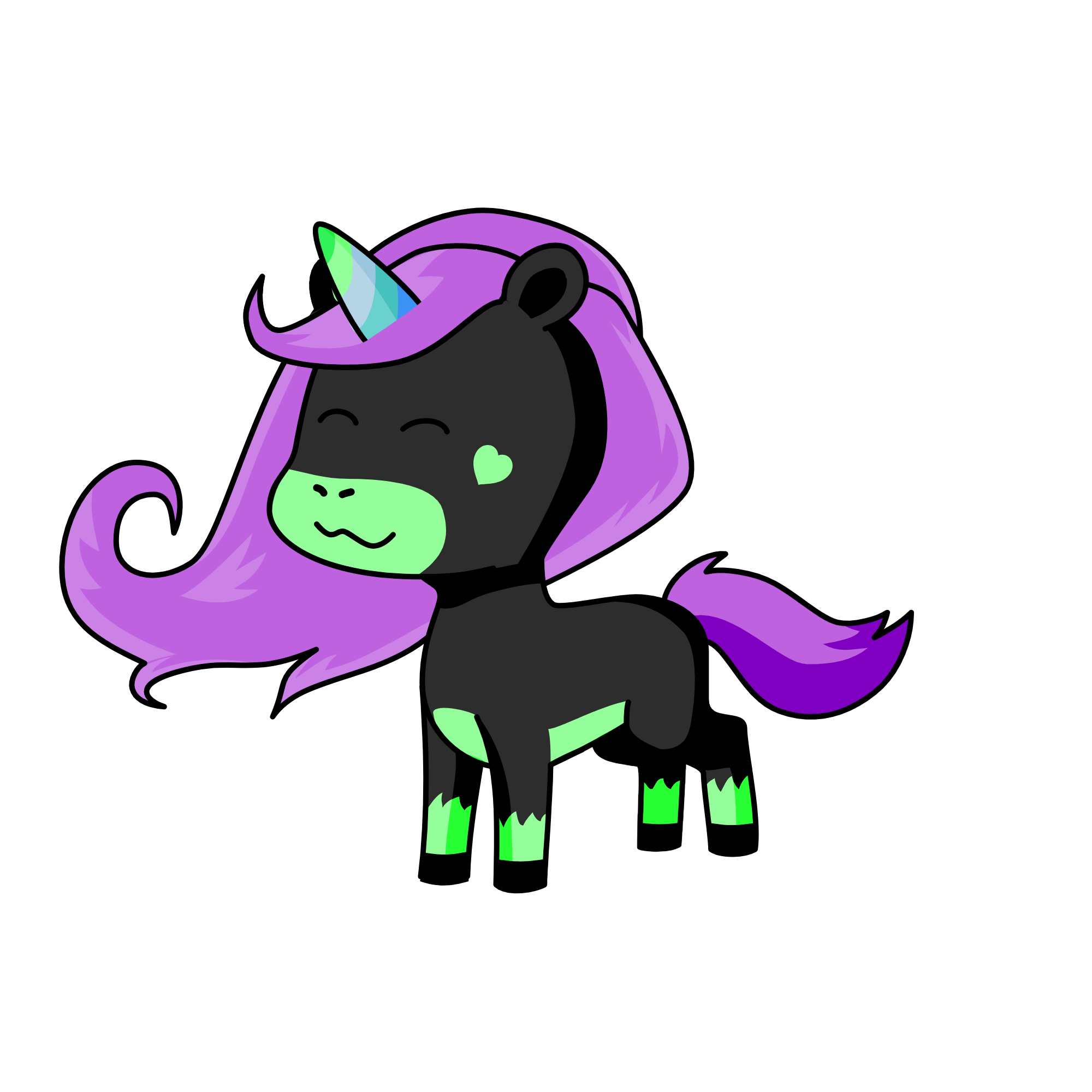 Neon, the unicorn