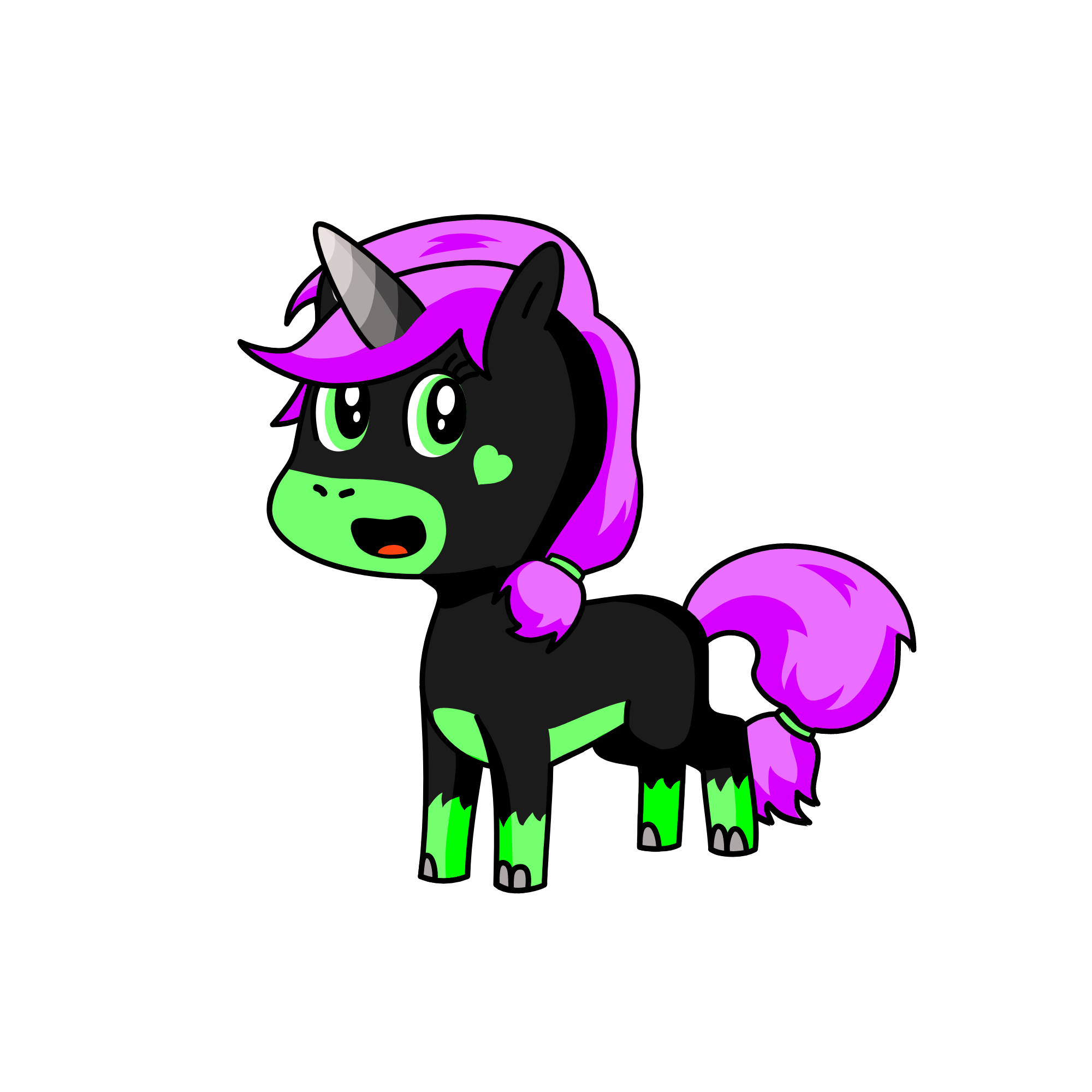 Neon Baby, the unicorn