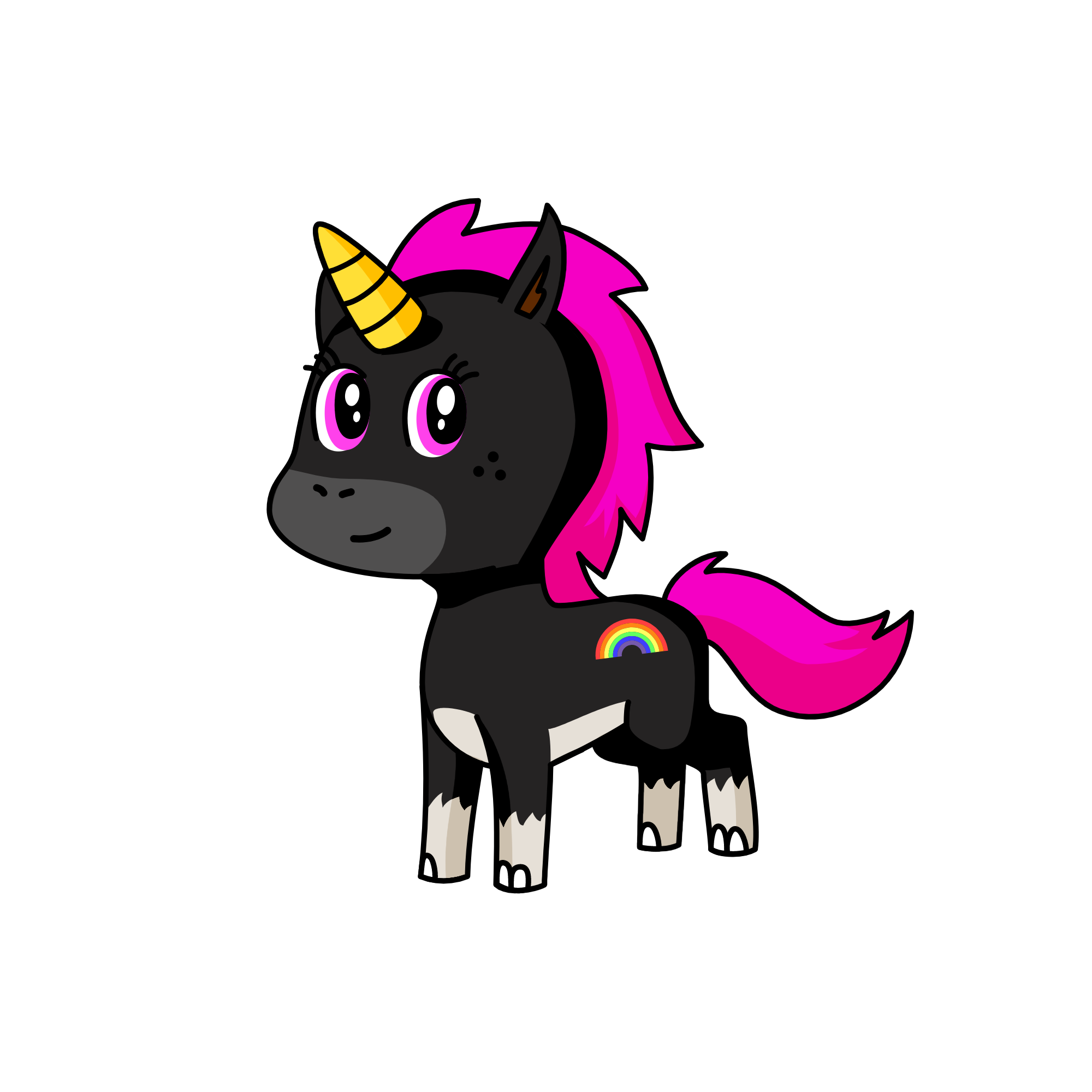 blacky💖, the unicorn