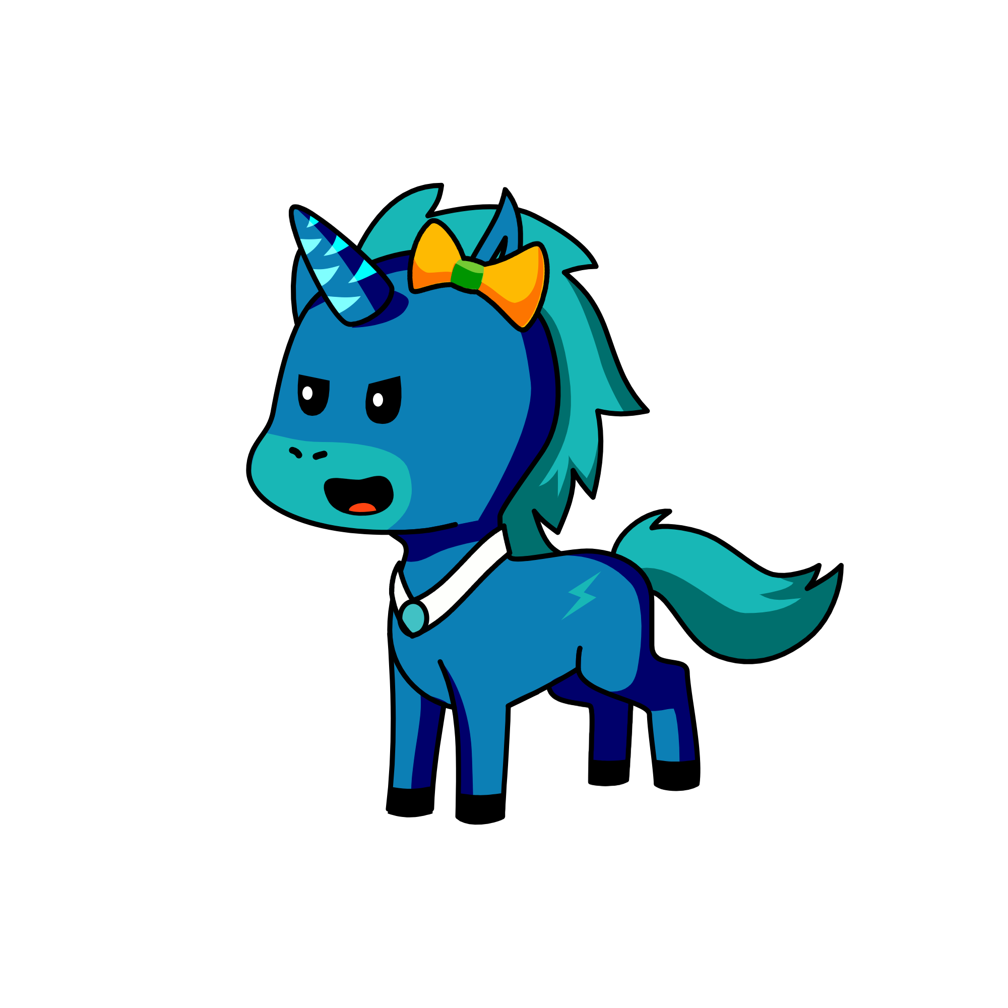 rainbow dash, the unicorn