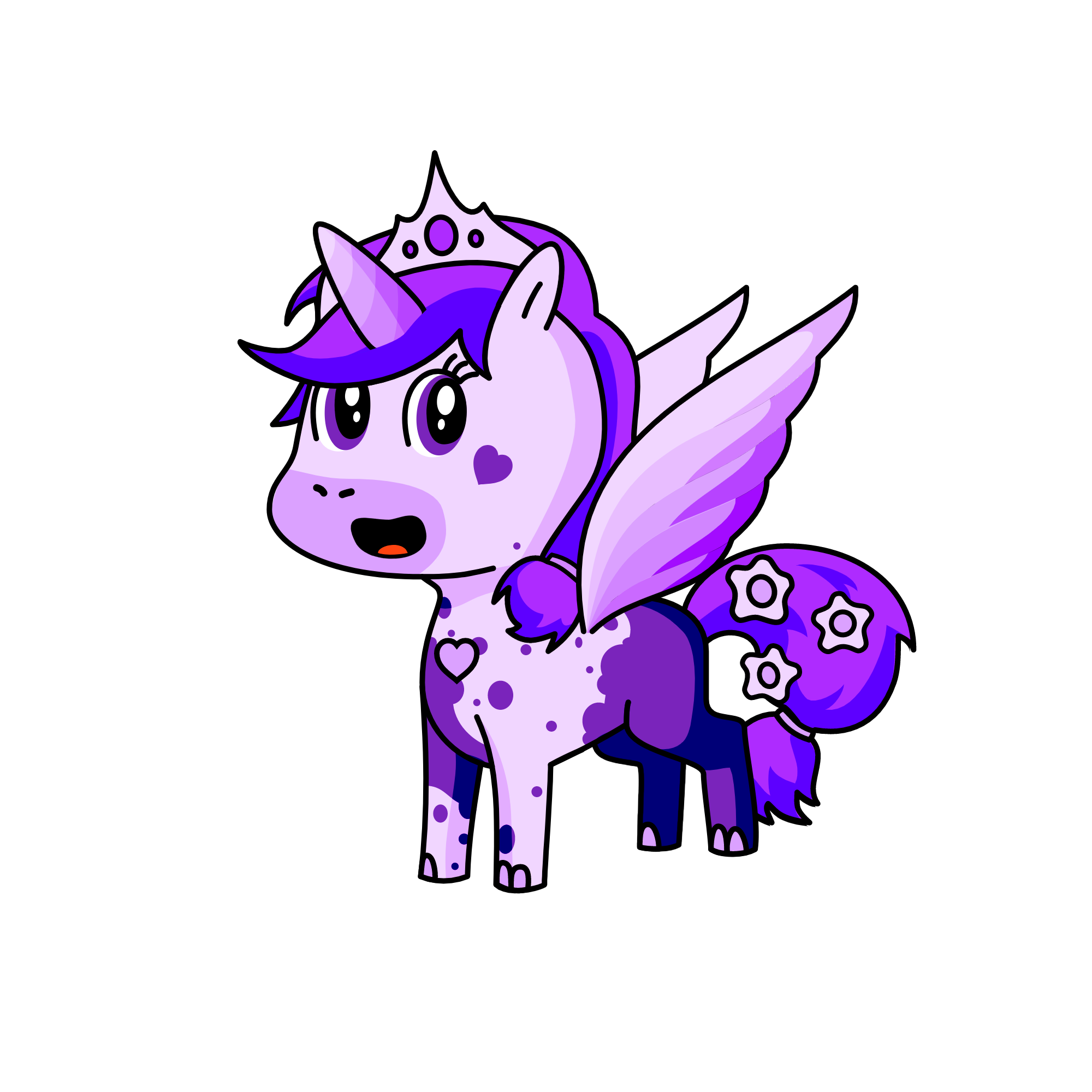 Lavender, the unicorn